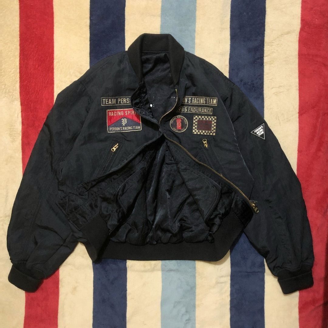 PERSON'S Person's Racing Team Jacket Reversible Bomber Style Size US XL / EU 56 / 4 - 2 Thumbnail