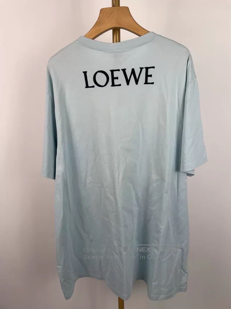 Loewe Loewe Mist Blue Black Silhouette Goose Short Sleeve T-Shir Size M / US 6-8 / IT 42-44 - 2 Thumbnail
