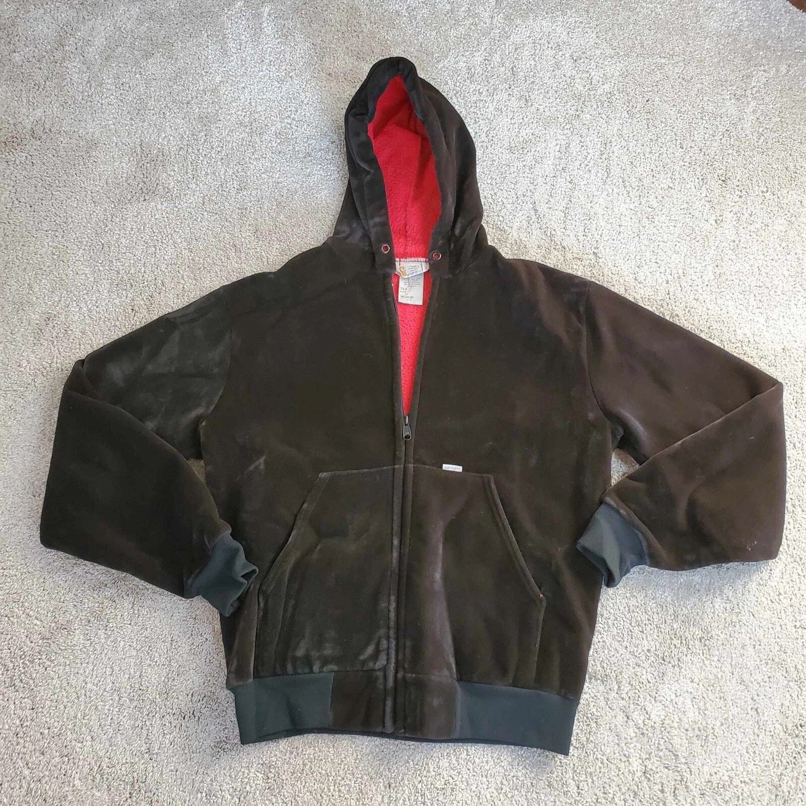 Carhartt Carhartt – Velour Full Zip Hoodie USA Made Distressed M Size US M / EU 48-50 / 2 - 1 Thumbnail