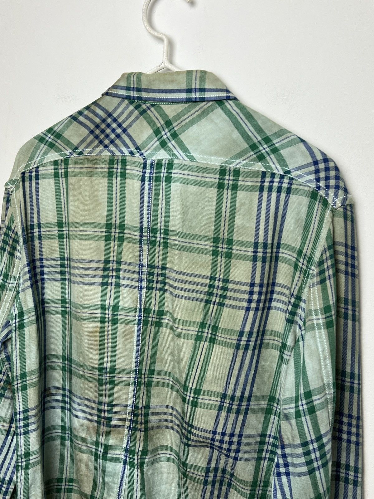 Acne Studios acne vintage travis plaid flannel shirt bleached tie dye y2k Size US M / EU 48-50 / 2 - 8 Thumbnail