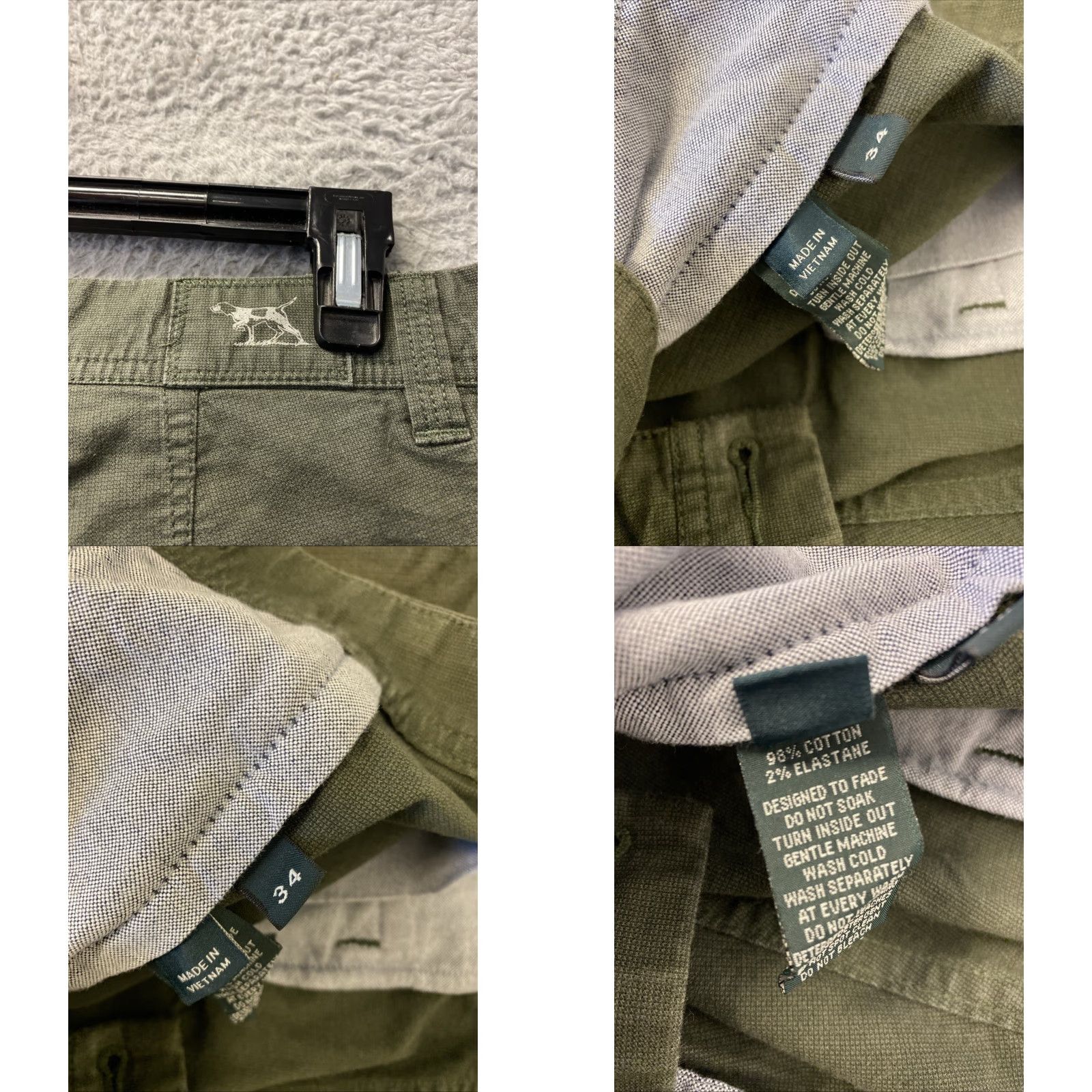 Rodd & Gunn Rodd & Gunn Chino Shorts - size 38 - Green - Solid Cotton Blend - Mens Size US 34 / EU 50 - 8 Thumbnail