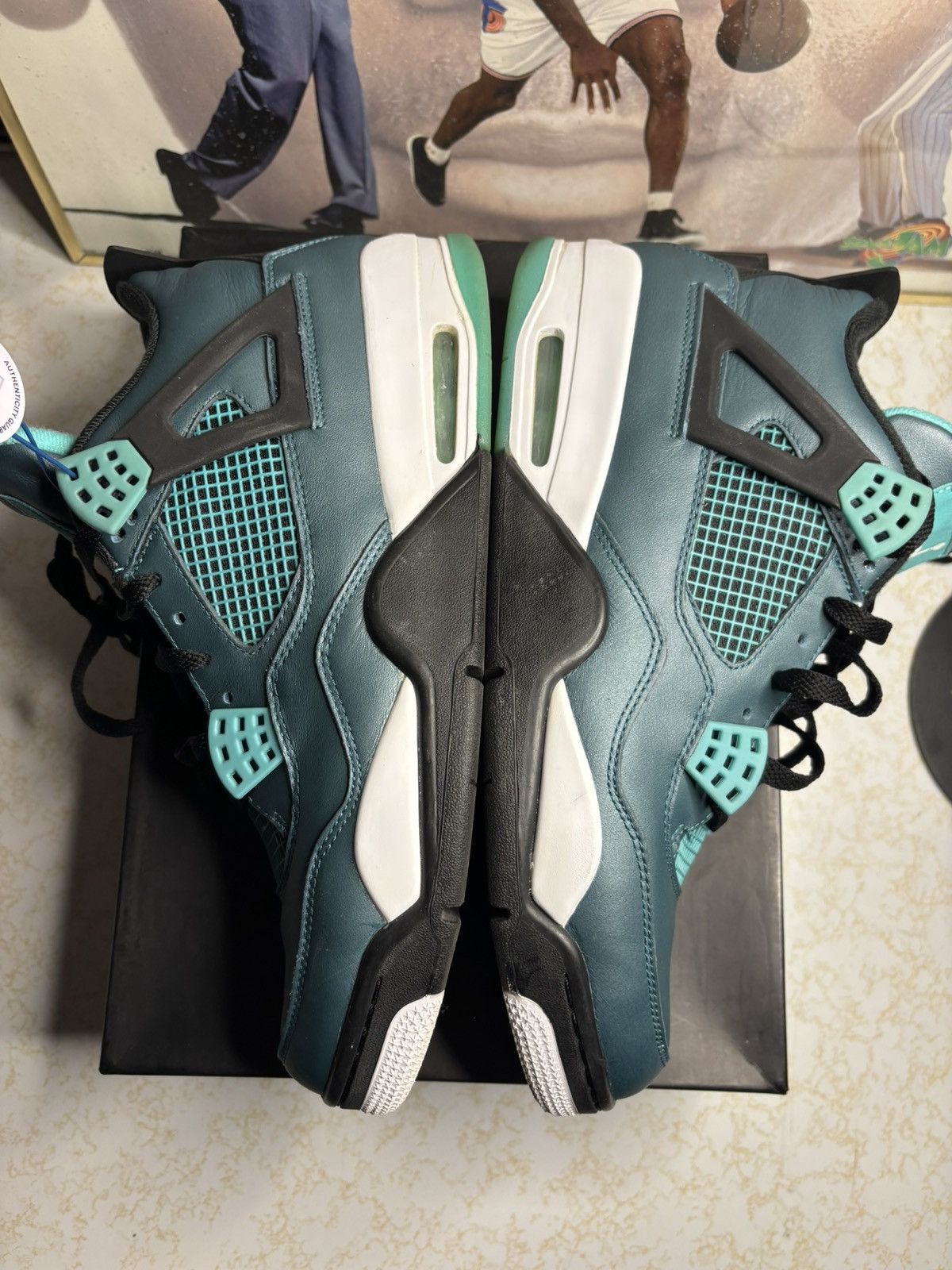 Jordan Brand Jordan Retro 4 ‘teal’ Size US 12 / EU 45 - 4 Thumbnail