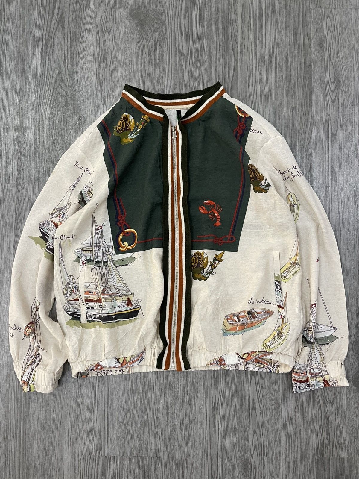 Benetton Benetton Sailing Rayon Light Jacket Size M / US 6-8 / IT 42-44 - 1 Thumbnail
