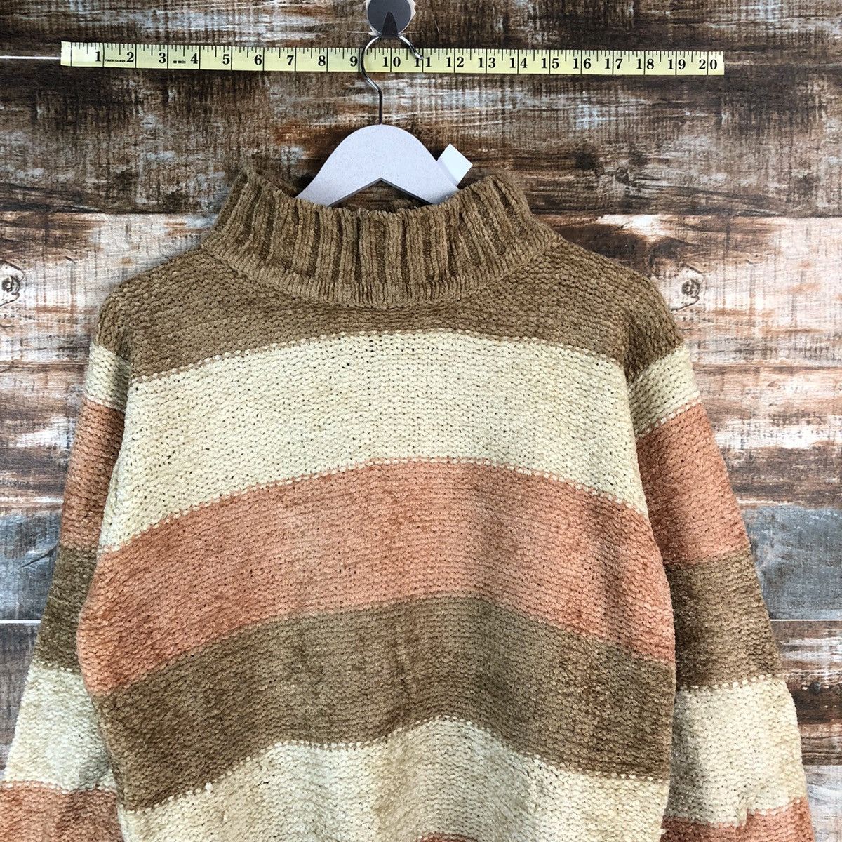 Homespun Knitwear Grandpas Present Brown Stripe Knitwear #A2500 Size US M / EU 48-50 / 2 - 5 Thumbnail