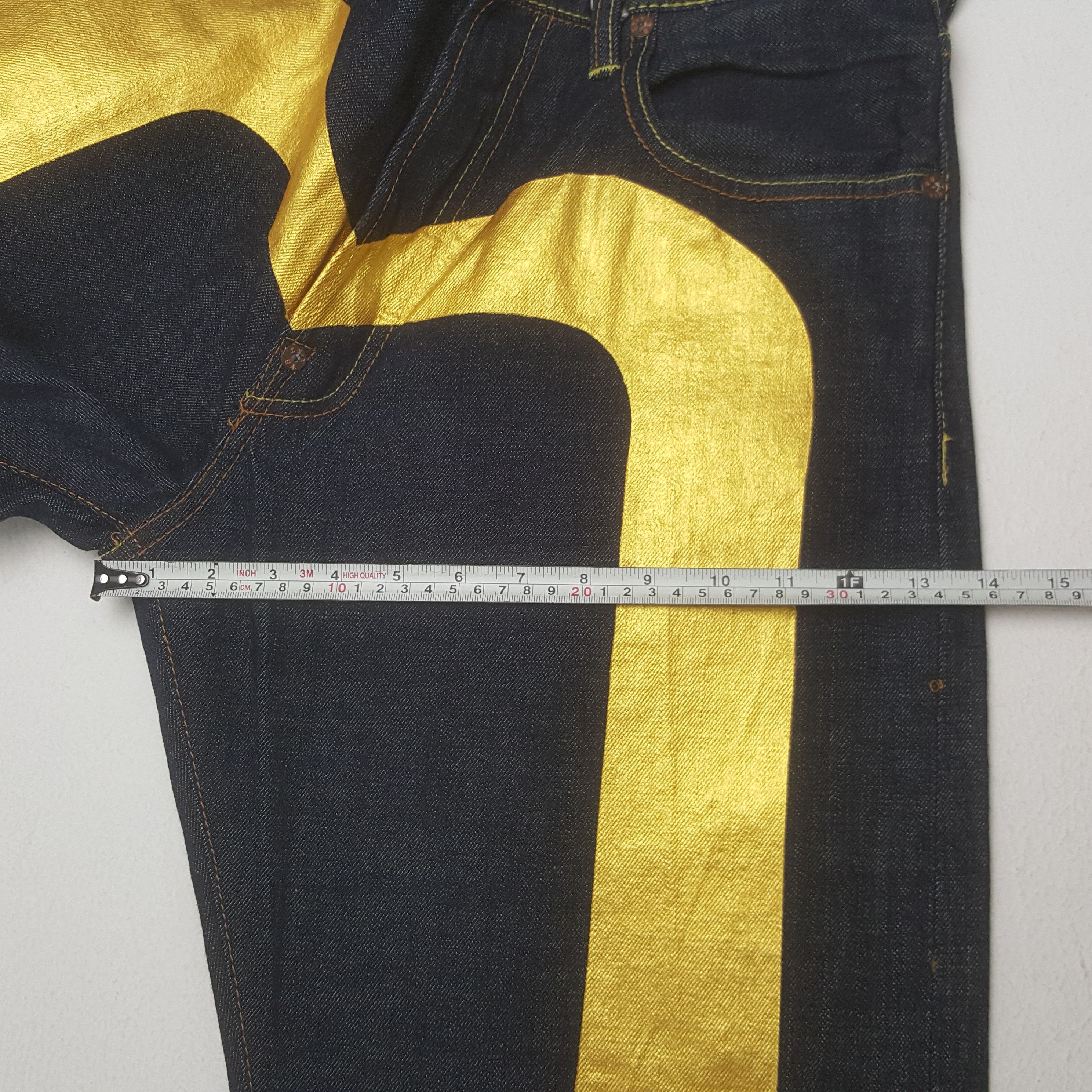 Evisu × Vintage Vintage Evisu Japan Custom Daicock Art Denim Jeans Size US 31 - 9 Thumbnail
