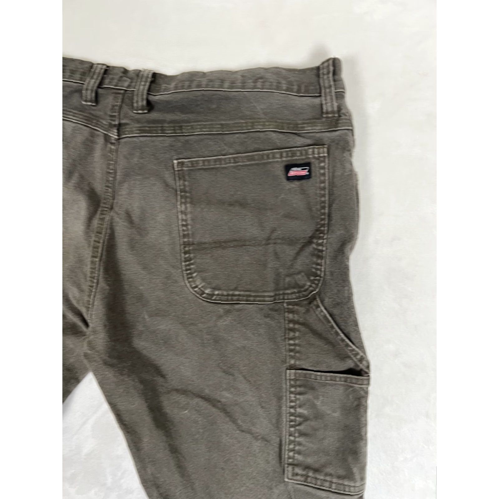 Dickies VINTAGE Dickies Green Carpenter Pants 38x32 Workwear 5-Pocket Cotton Canvas Jeans Mens Straight 90s Grunge USA Size US 38 / EU 54 - 6 Thumbnail