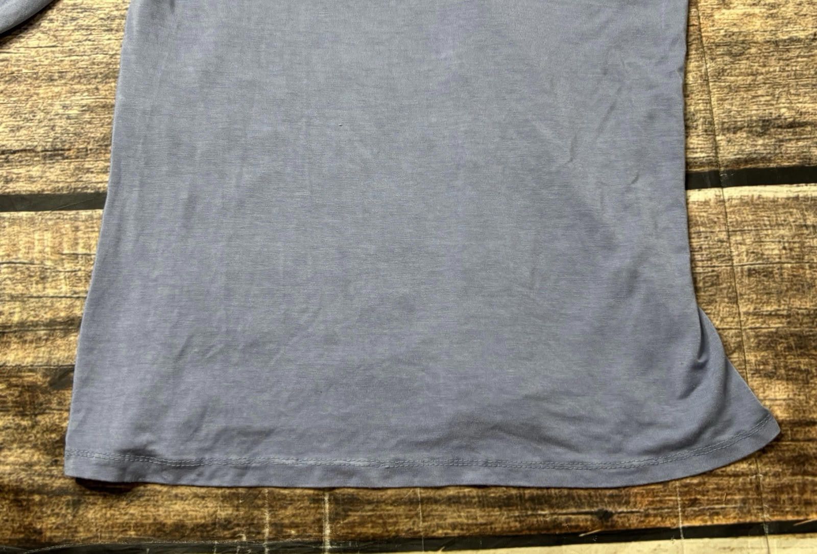 Other Brand Bazar Top Womens Small Satin Tee Silk Blend Italy Blue Size S / US 4 / IT 40 - 7 Thumbnail