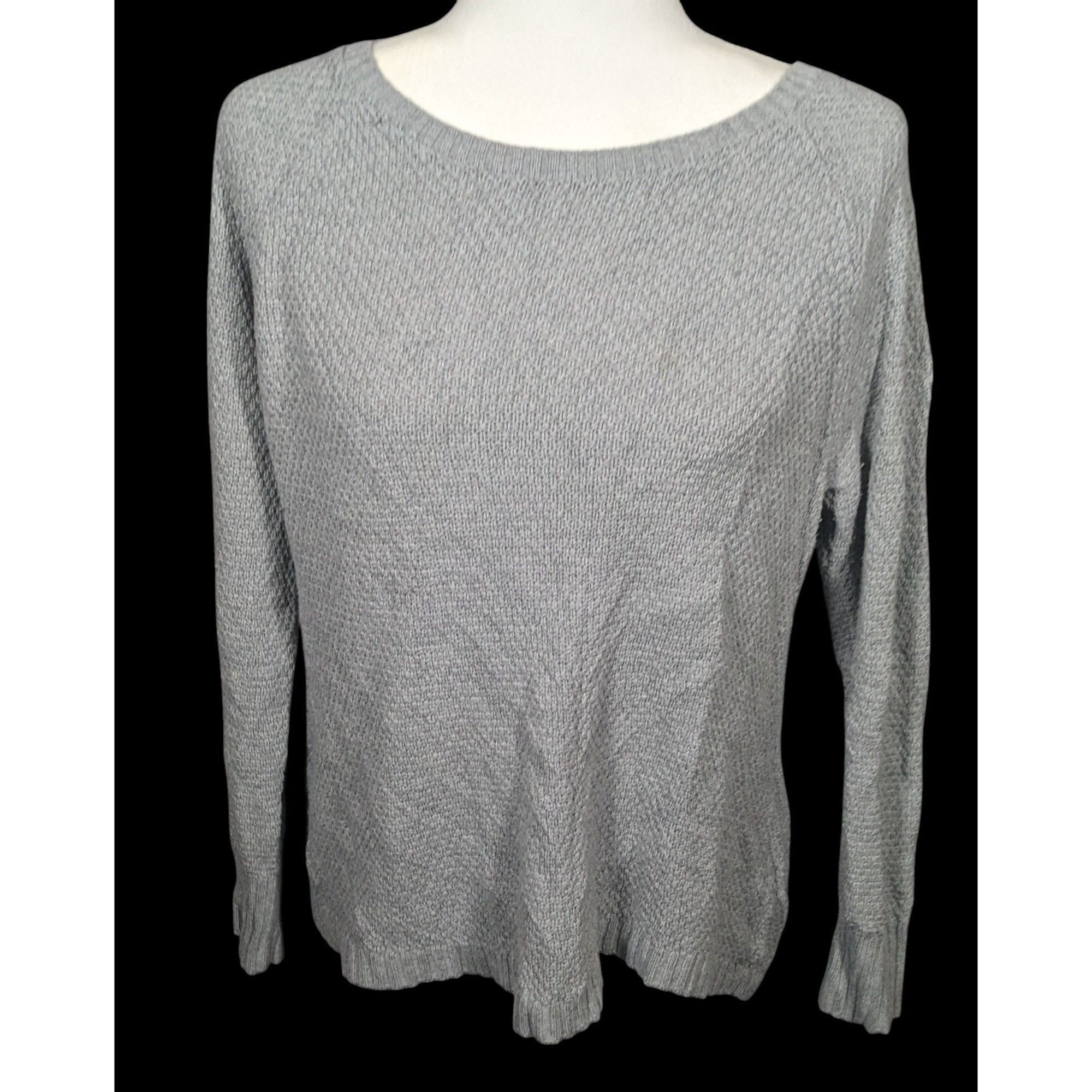 Gap Gap Grey Preppy Cotton Pleat Back Sweater Size M / US 6-8 / IT 42-44 - 1 Thumbnail