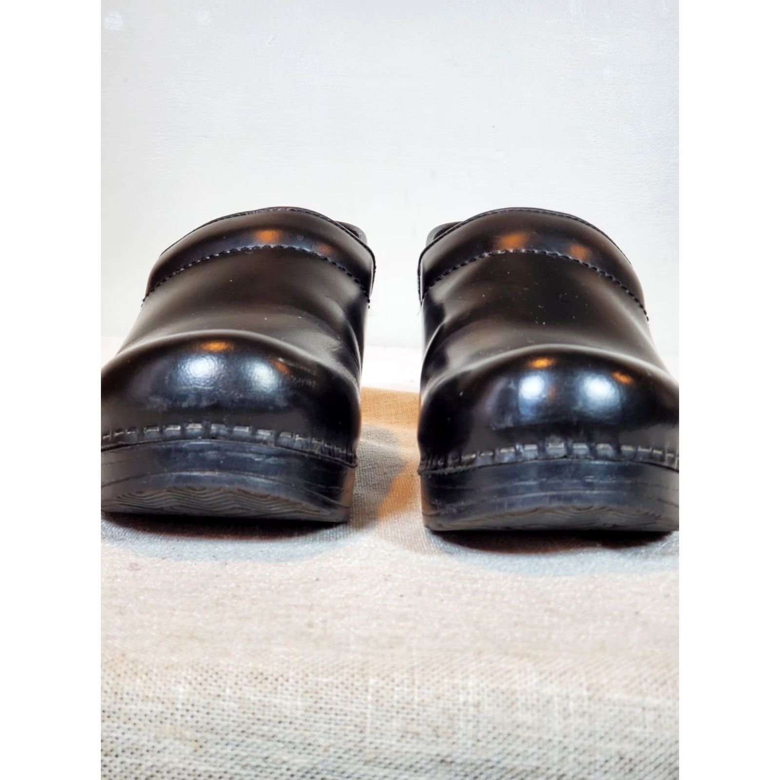 Dansko Dansko Clog Womens Black Leather Professional Work Clogs Women Size Size ONE SIZE - 4 Thumbnail