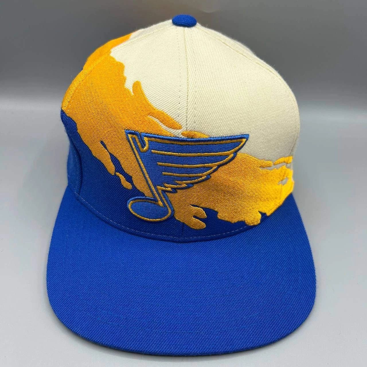 Mitchell & Ness St. Louis Blues Hat Men Blue Embroidered Snap Back Cap Wool Size ONE SIZE - 1 Thumbnail