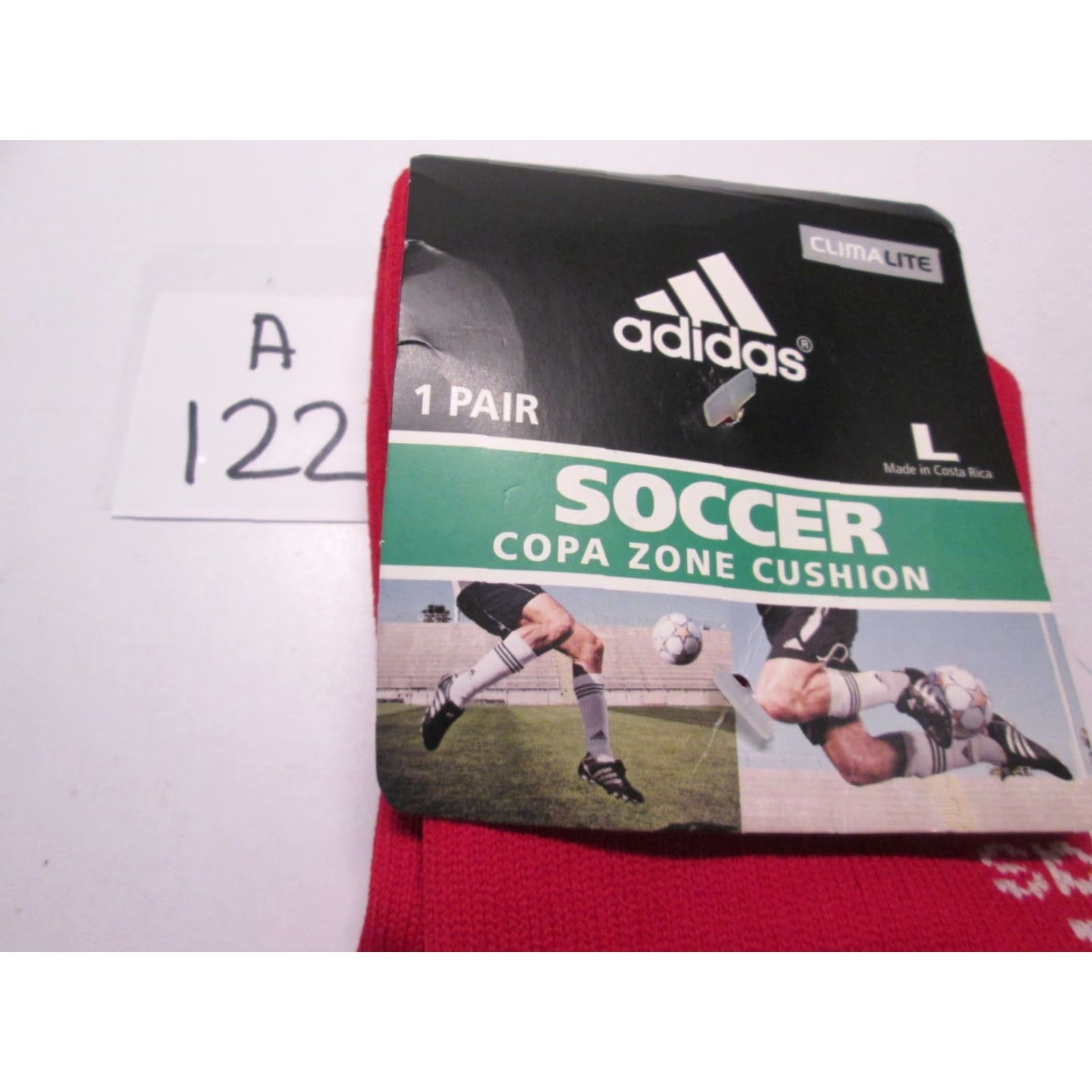 Adidas Adidas Mens Socks L Red Climalite Compression Athletic Socks Size ONE SIZE - 6 Thumbnail