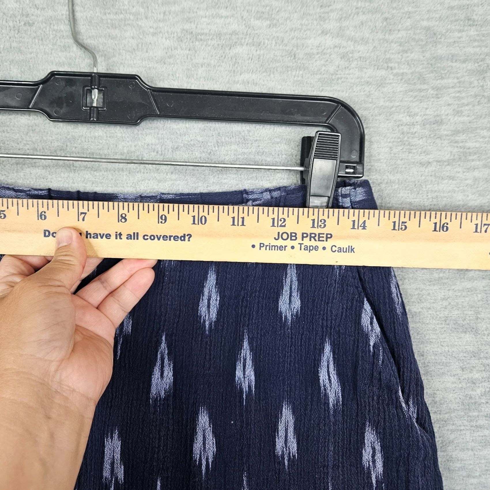 Eileen Fisher EILEEN FISHER PETITES Skirt A-Line Pull-On Ikat Blue Short N/A Mens? Size 24" / US 00 / IT 34 - 6 Thumbnail