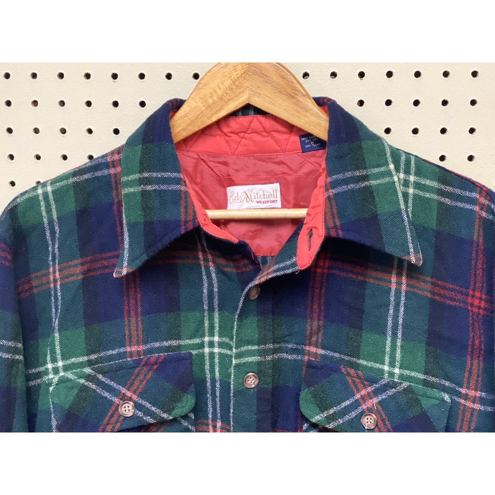 Vintage VINTAGE Ed Mitchell Wool Blend Plaid Long Sleeve Button-Up XL Mens Hipster Logger Size US XL / EU 56 / 4 - 3 Thumbnail