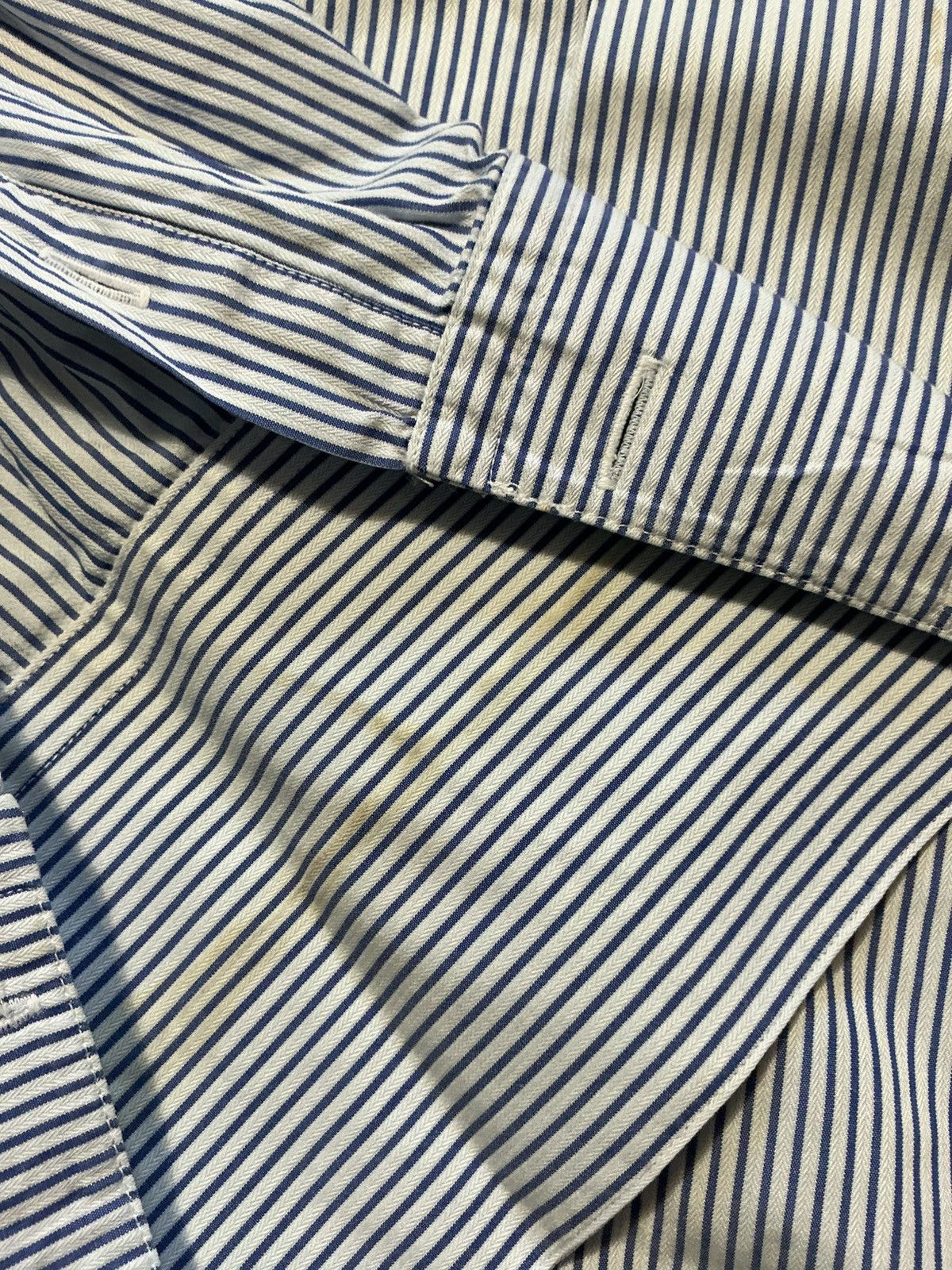 Armani Collezioni Armani Collezioni Made In Italy Striped Button Dress Shirt Size US L / EU 52-54 / 3 - 8 Thumbnail