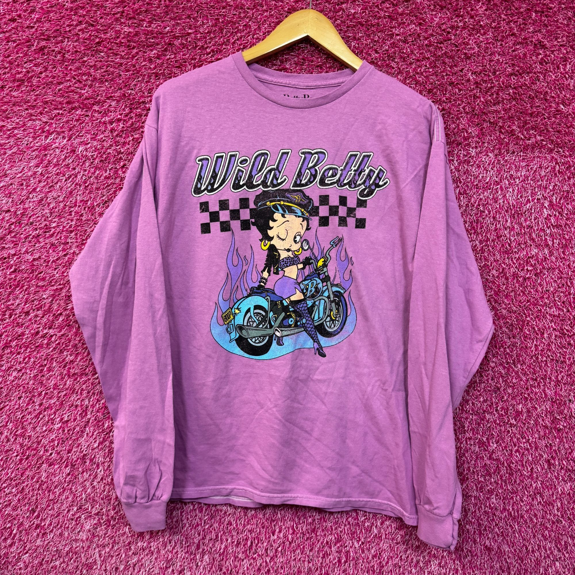 Other Biker Betty Easy Rider Motorcycle Betty Boop Long Sleeve M Size US M / EU 48-50 / 2 - 1 Thumbnail