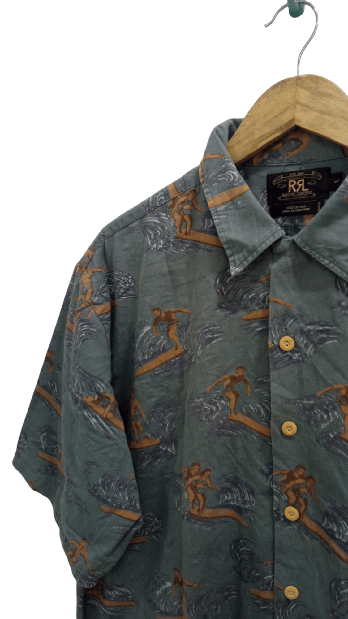 RRL Ralph Lauren × Ralph Lauren 🔥🔥RRL Ralph Lauren Full Print Hawaii Motif Shirt Size US L / EU 52-54 / 3 - 15 Thumbnail