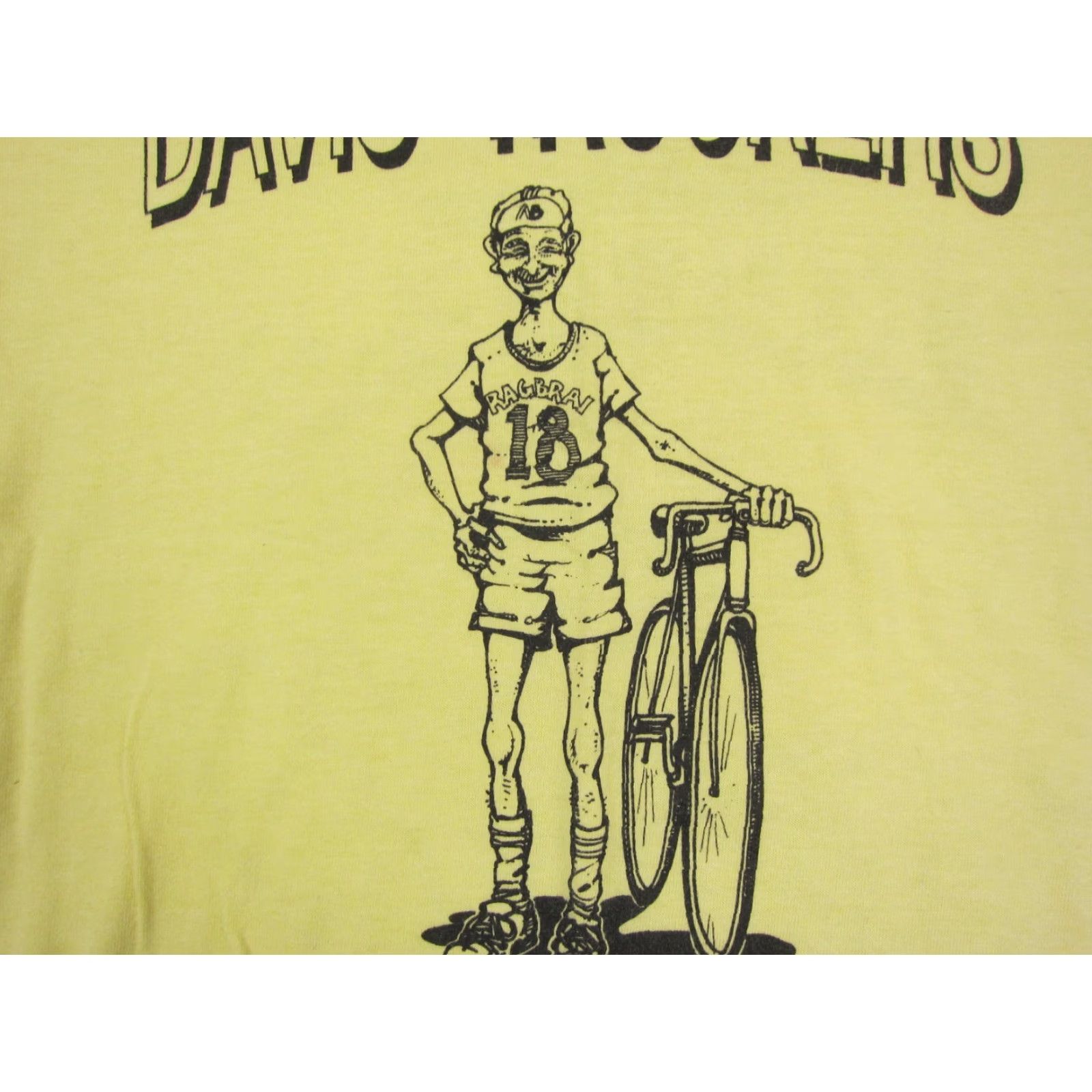 Vintage VINTAGE Ragbrai Shirt Mens L Yellow 80s School Davis Trucker Cotton Polyester Jersey T-Shirt Platinum Plus Size US L / EU 52-54 / 3 - 2 Thumbnail