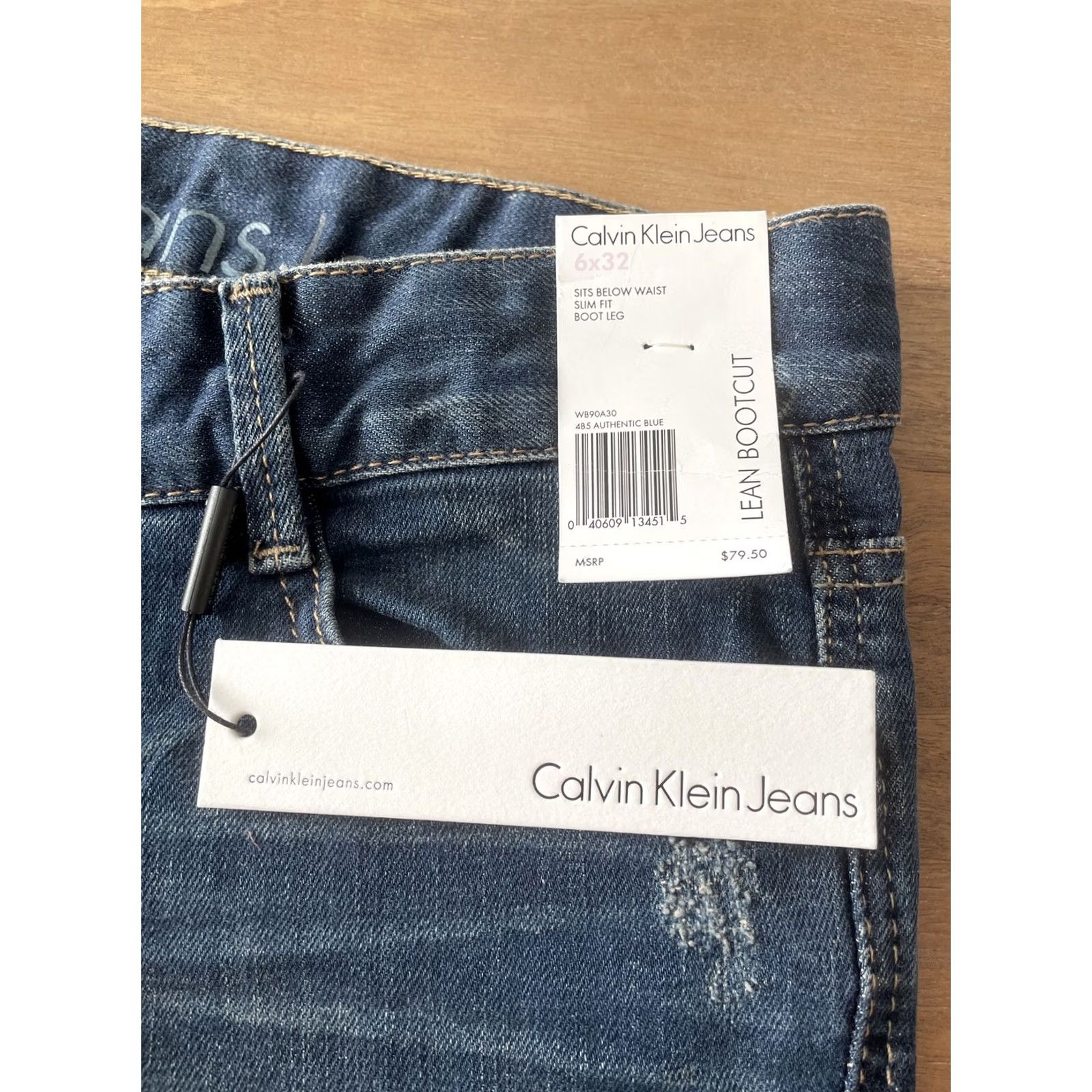 Calvin Klein Calvin Klein Jeans Womens 6 Slim Fit Low Rise Bootcut Y2K Denim 32x31 Blue Size 24" / US 00 / IT 34 - 3 Thumbnail