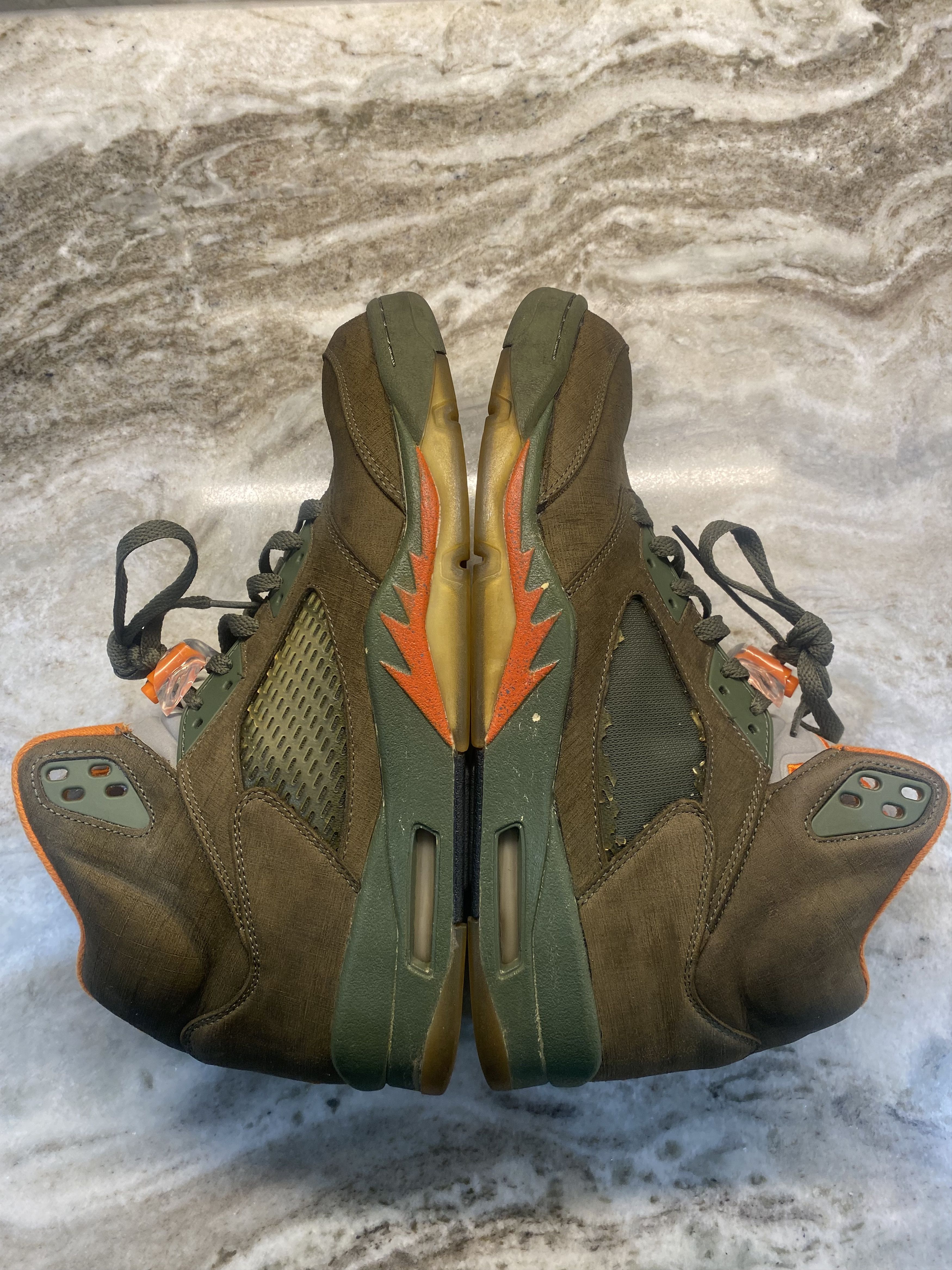Nike 2006 Air Jordan 5 Retro LS 'Olive' Size US 11.5 / EU 44-45 - 7 Thumbnail