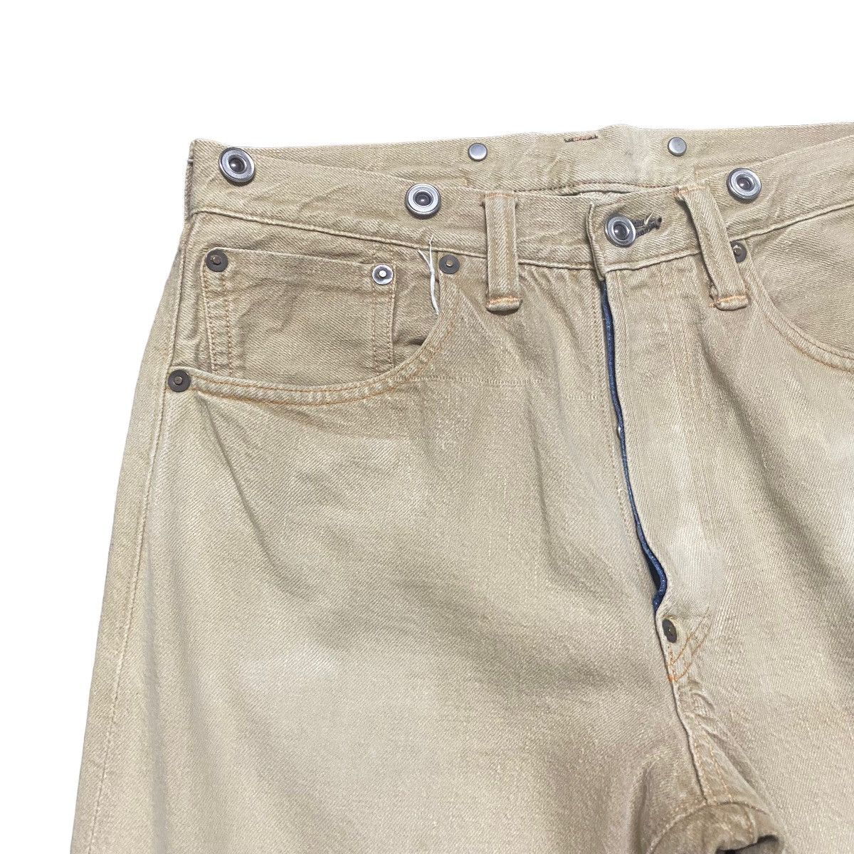 Heller's Cafe × Warehouse Vintage Heller's Cafe Denim Selvedge Jeans buckle Size US 28 / EU 44 - 4 Thumbnail