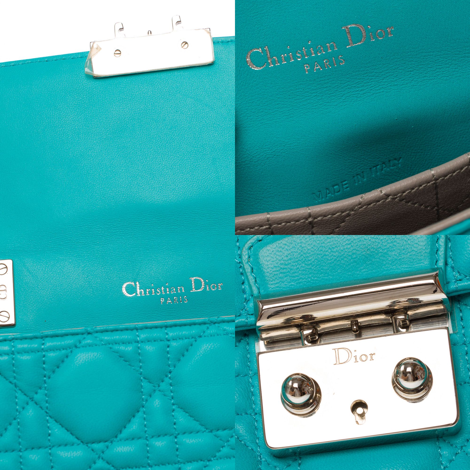 Dior DIOR Bag MISS DIOR in Blue Leather Size ONE SIZE - 7 Thumbnail