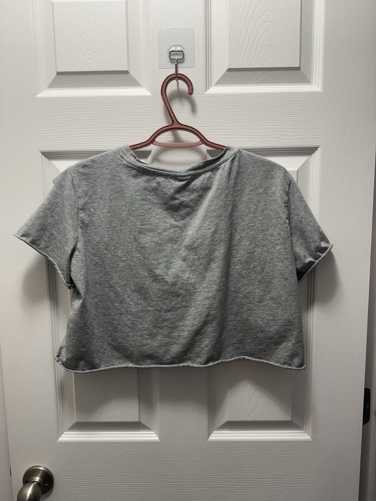 Japanese Brand Vintage Rock On Distressed Cropped Shirt Grey Japanese China Size US M / EU 48-50 / 2 - 2 Thumbnail