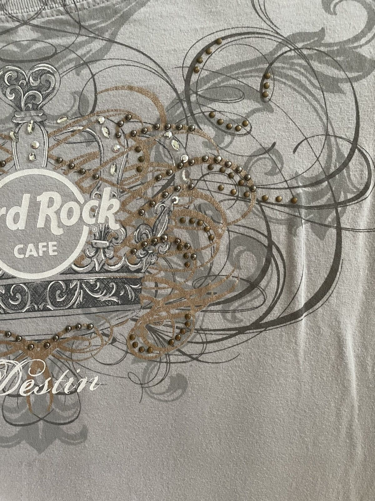 Hard Rock Cafe Hard Rock Couture “Stone Crown” Tee Medium Embellished MINT Size M / US 6-8 / IT 42-44 - 7 Thumbnail