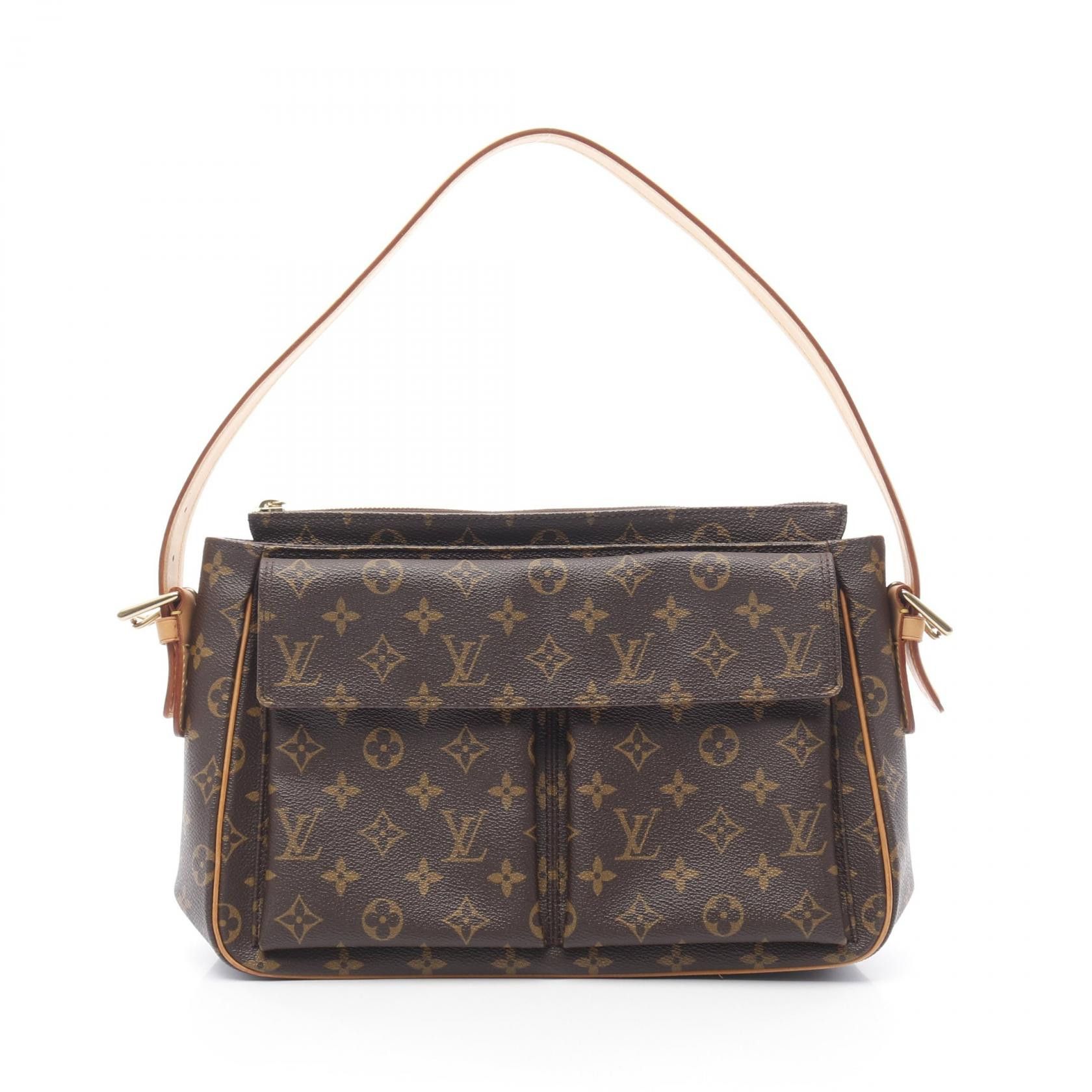 Louis Vuitton Louis Vuitton Viva-Cite Gm Monogram Shoulder Bag Canvas Shoulder Bag M51163 in Brown, Women's
