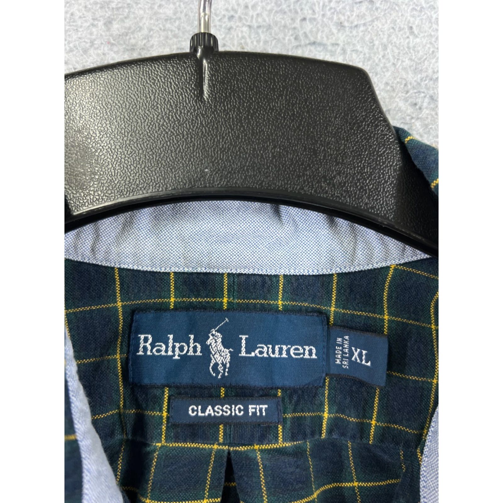 Polo Ralph Lauren VINTAGE Polo Ralph Lauren Shirt Men XL Green Plaid Button-Up Cotton Size US XL / EU 56 / 4 - 7 Thumbnail