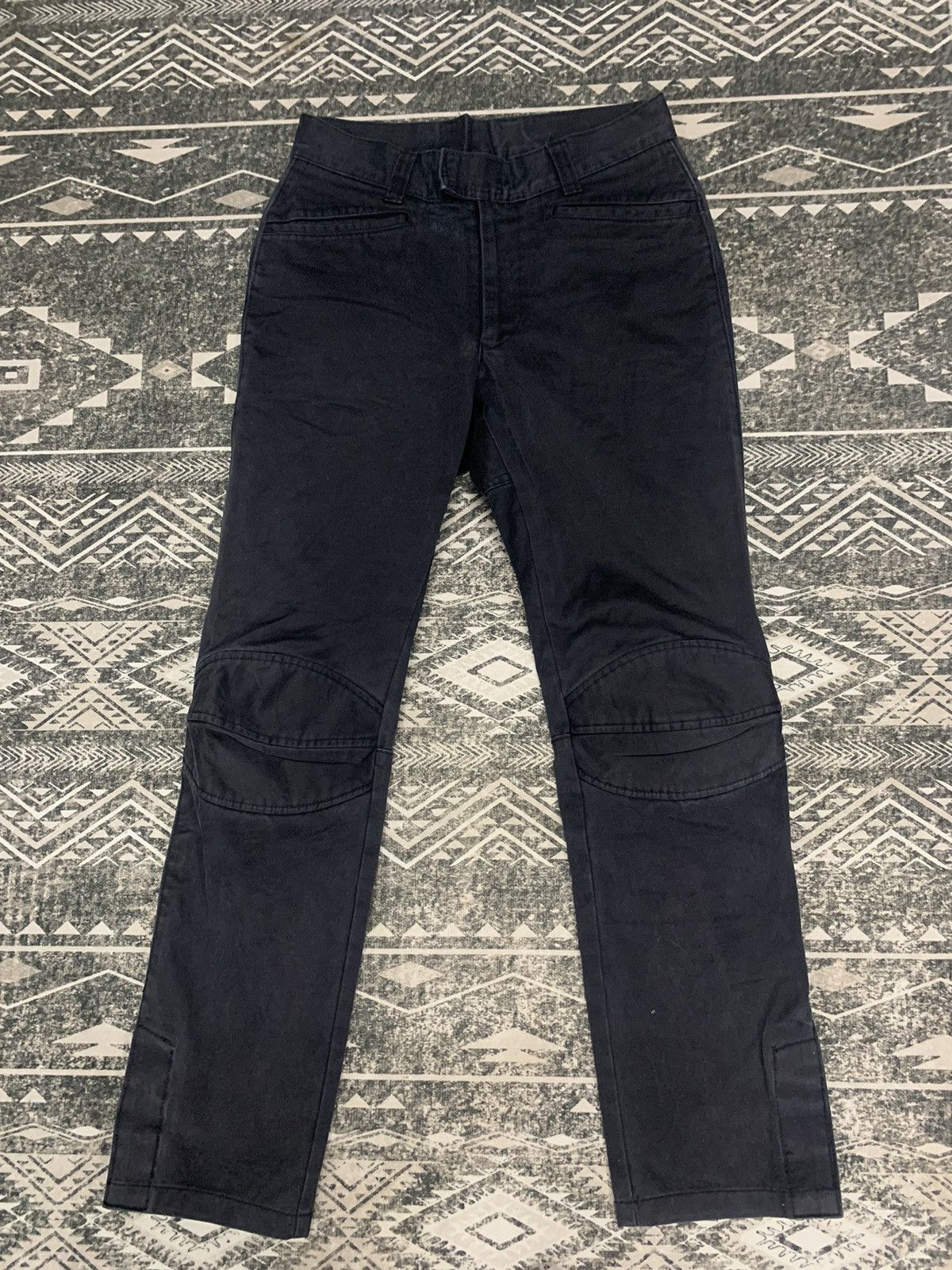 image of 1999 General Research Biker Pant Nicely Faded in Blue Black, Men's (Size 30)