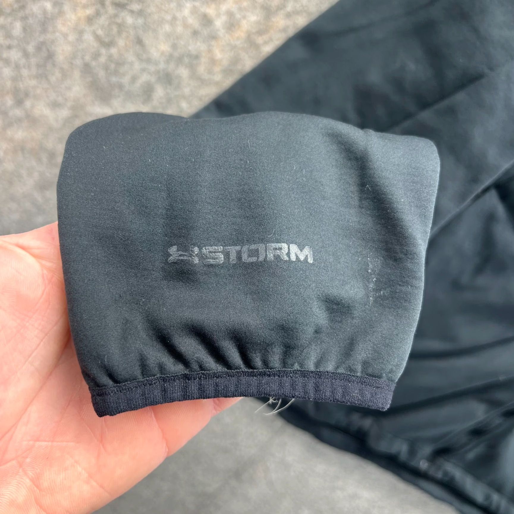 Under Armour VINTAGE Under Armour Jacket Mens XL Black Full Zip Lined Ribbed Storm Series Windbreaker Regular Big & Tall Mens Size US XL / EU 56 / 4 - 3 Thumbnail