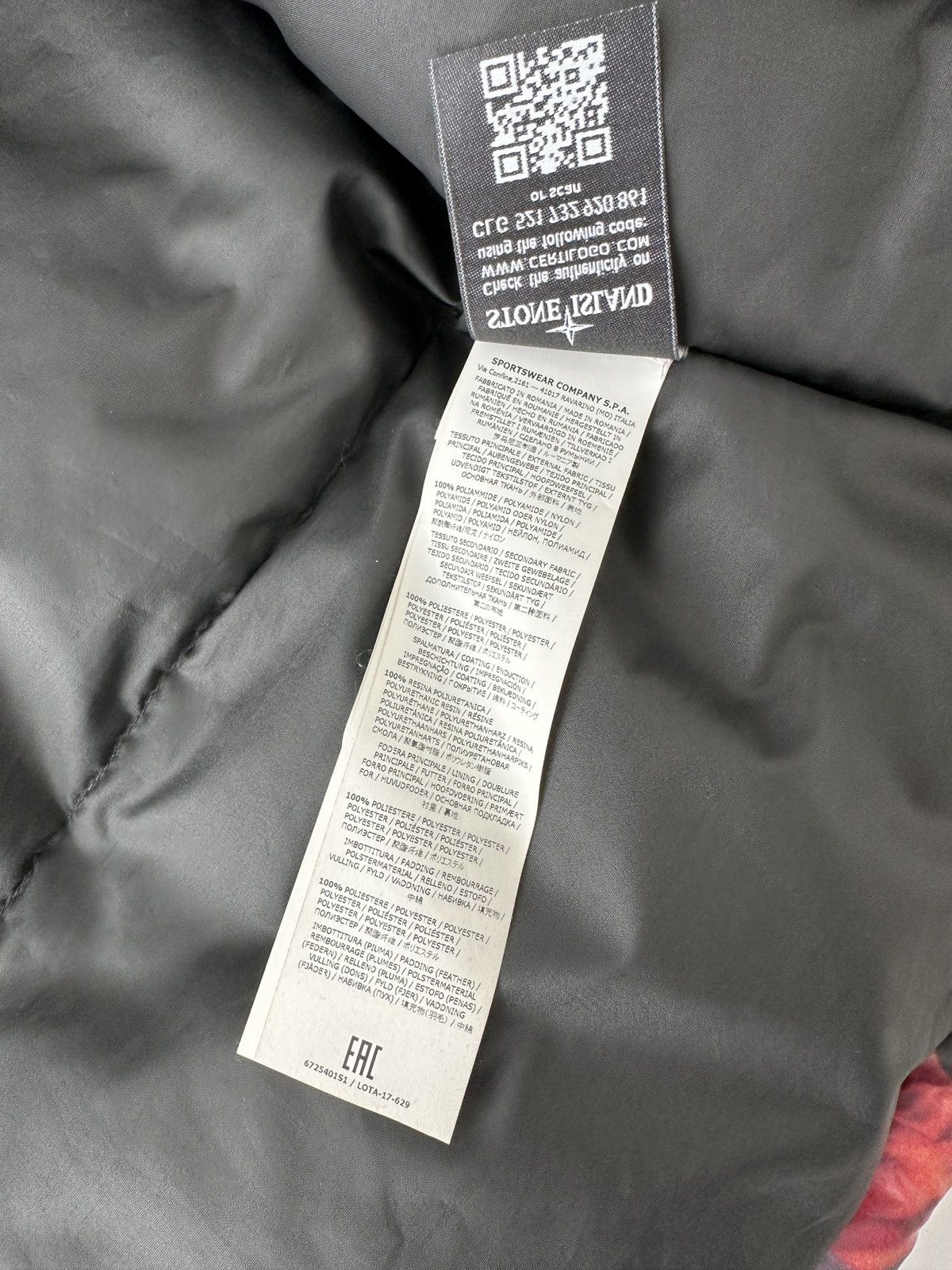 Stone Island × Supreme Stone Island x Supreme Lamy Cover Stampato Puffy Jacket Size US XL / EU 56 / 4 - 18 Thumbnail