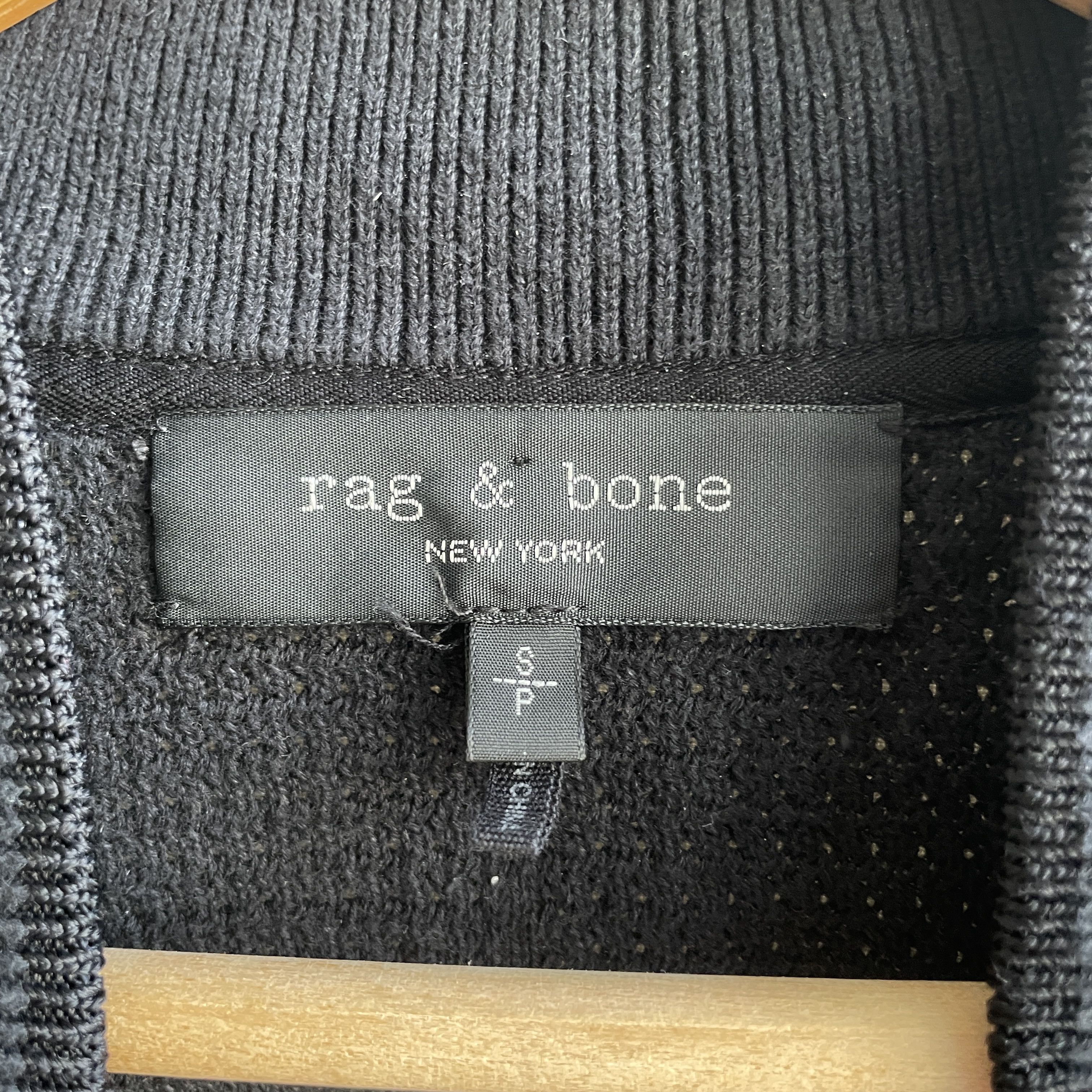 Rag & Bone Rag & Bone Cotton Hemp Zip Up Dark Navy Bomber Cardigan Size US S / EU 44-46 / 1 - 12 Thumbnail