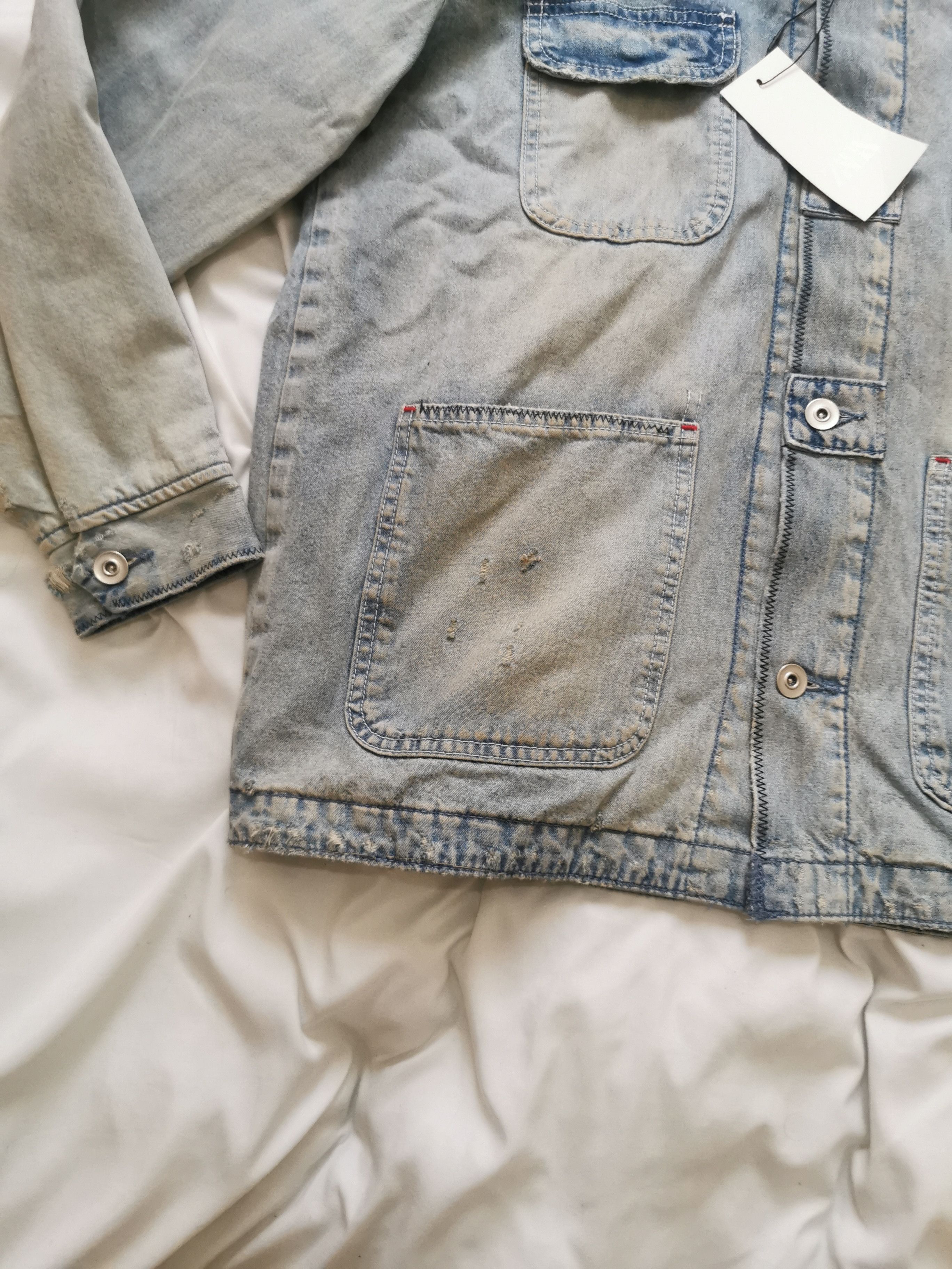 Zara Zara relaxed overshirt curduroy lapel collar size L Size US L / EU 52-54 / 3 - 11 Thumbnail