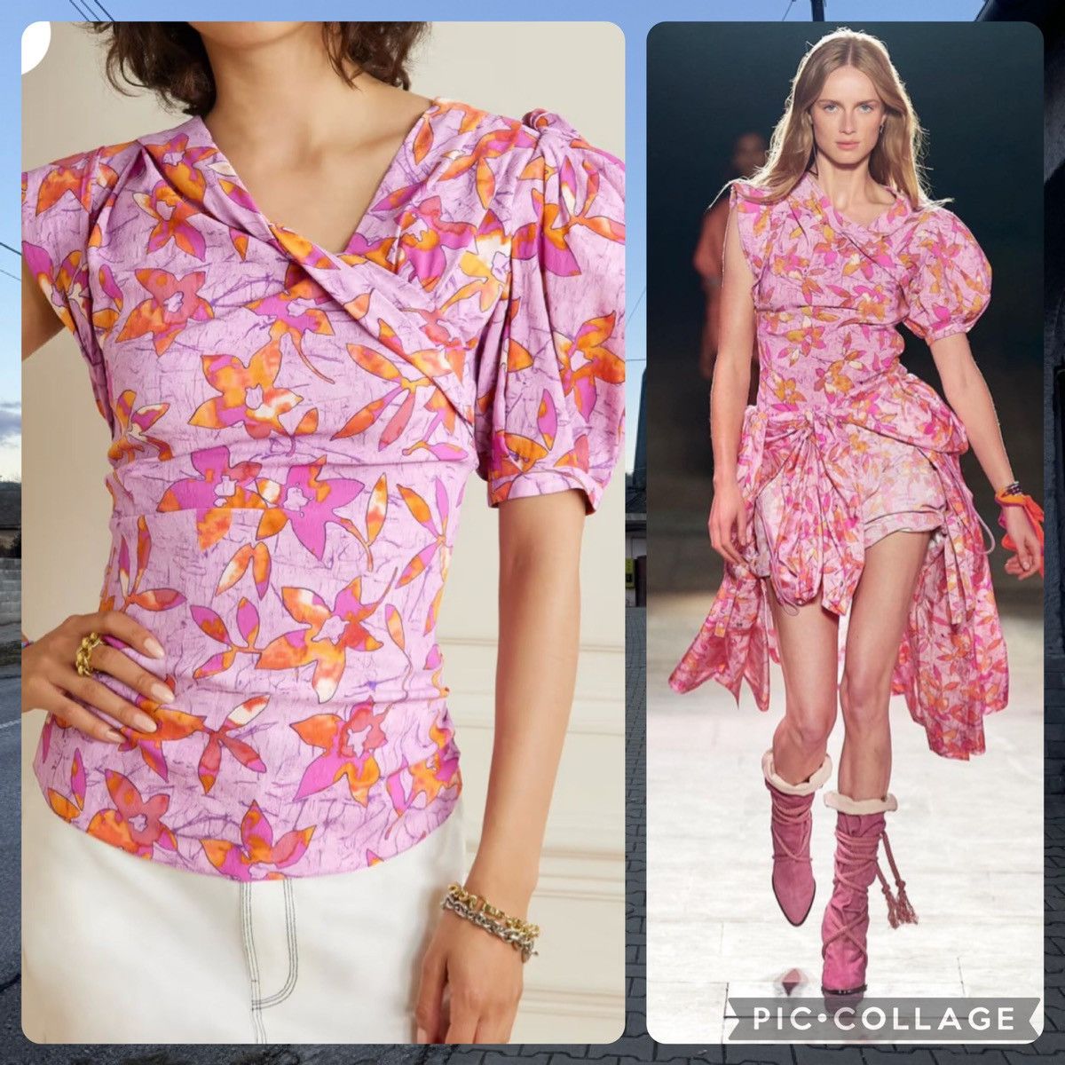 Isabel Marant Isabel Marant floral Madinea asymmetrical Blouse Size S / US 4 / IT 40 - 2 Thumbnail