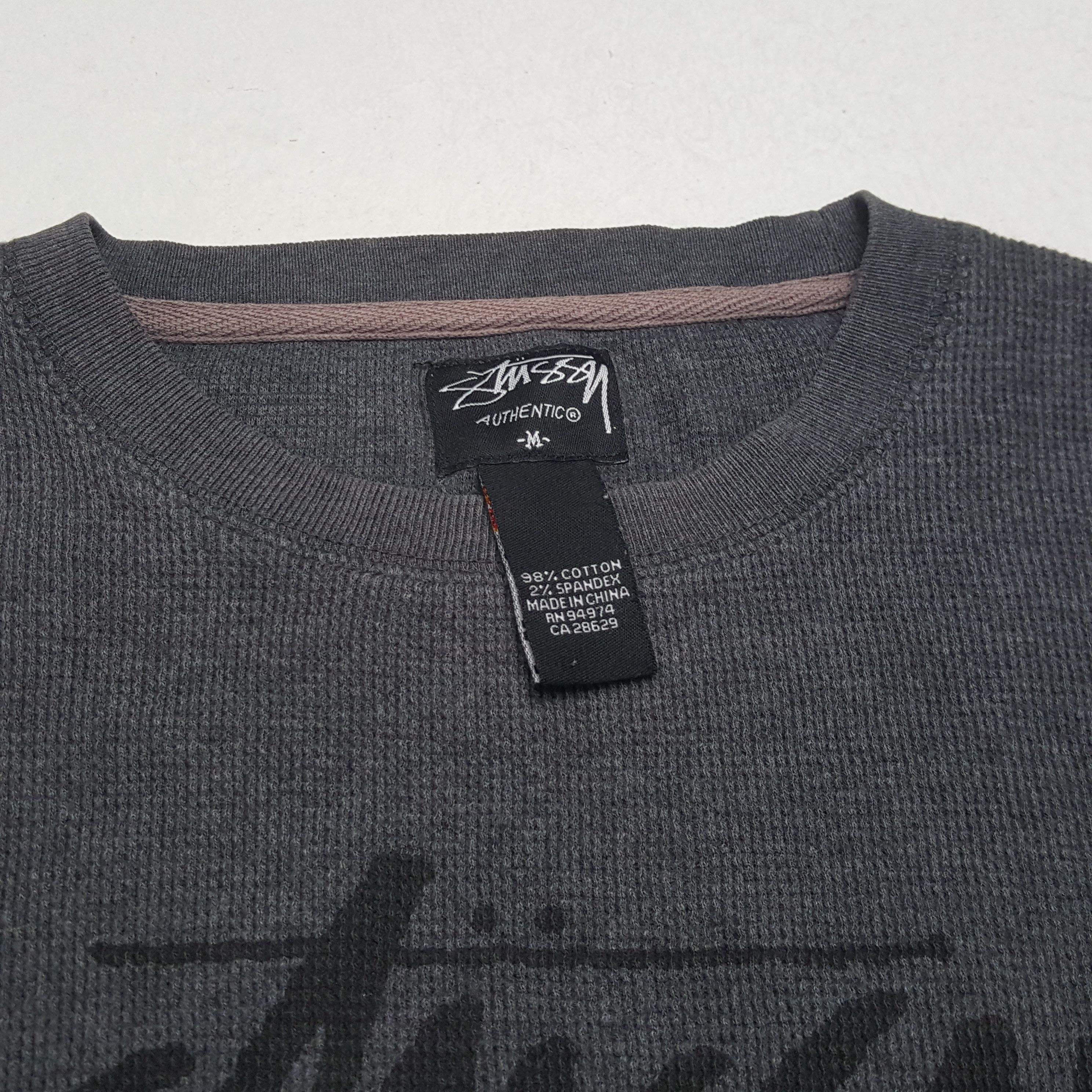 Stussy × Vintage STUSSY Streetwear Skateboard Center Design Sweatshirt Size US M / EU 48-50 / 2 - 10 Thumbnail