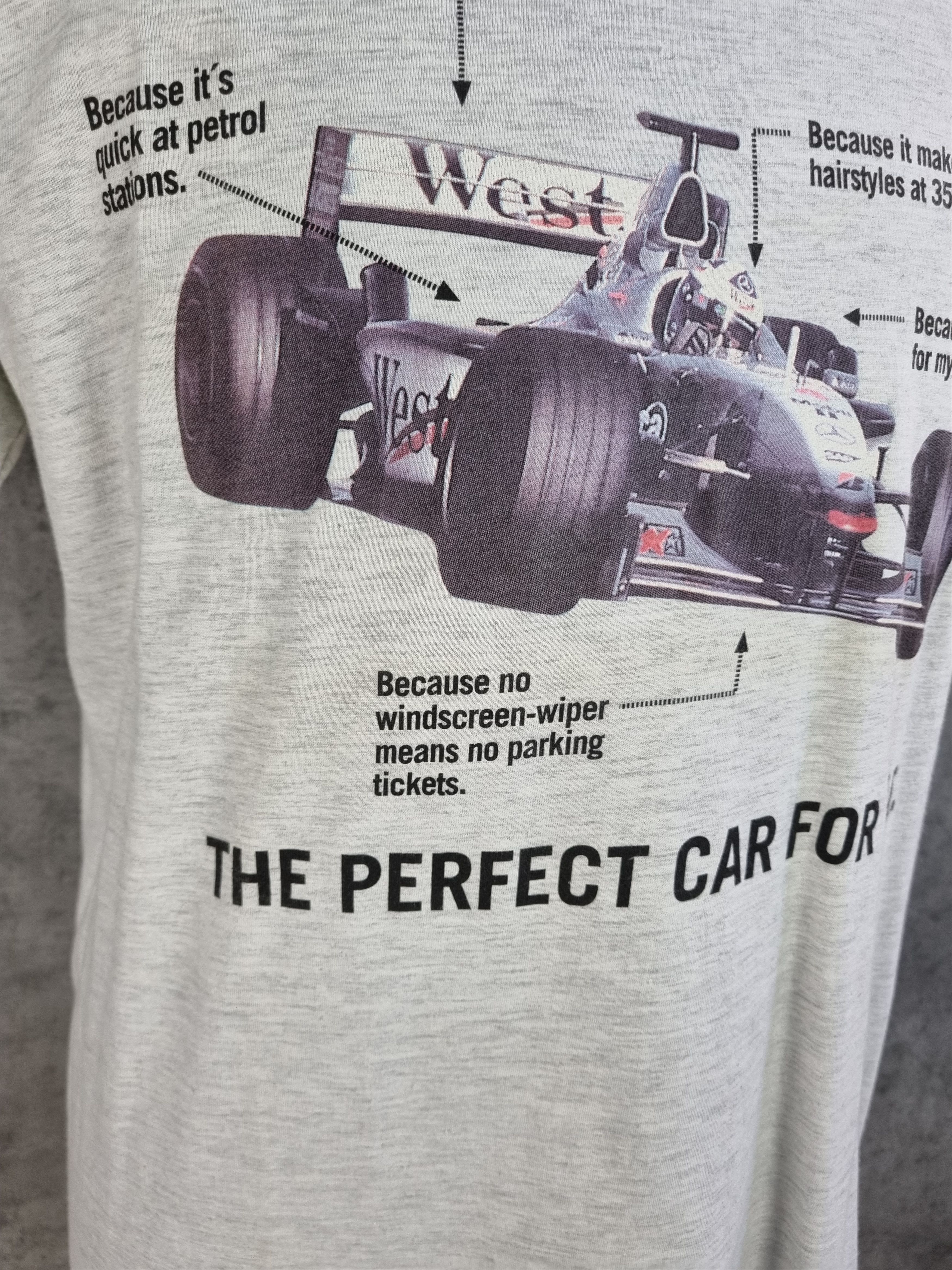 Mercedes-Benz × Vintage Single Stitch"The Perfect Car for Me" Big Logo Moto Tee Size US XL / EU 56 / 4 - 13 Thumbnail