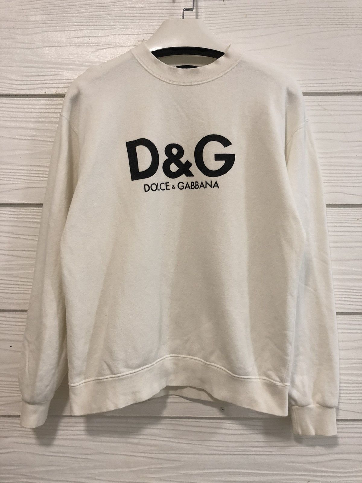 image of Dolce Gabbana D&g Sweatshirt in White, Men's (Size Small)