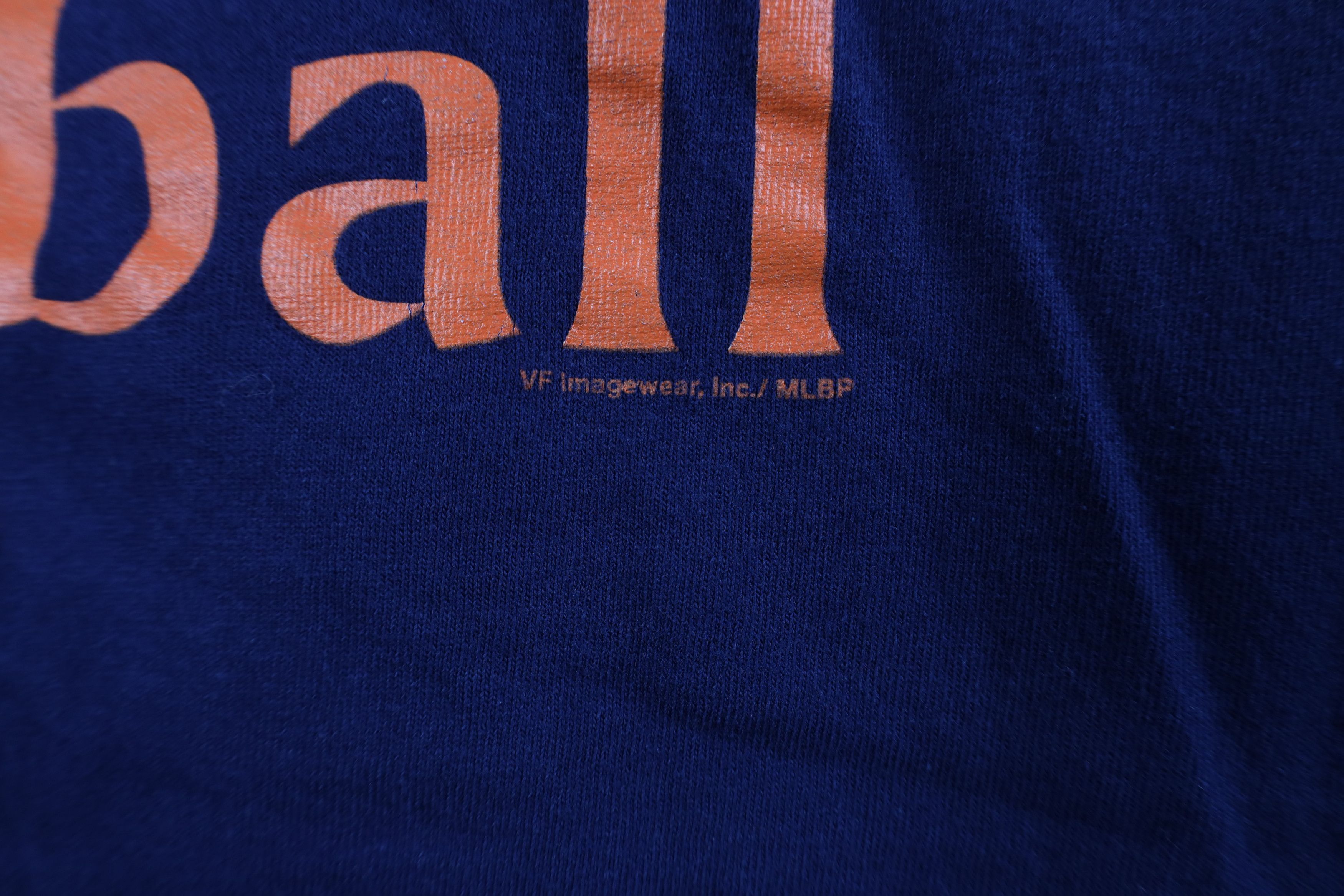 Vintage Vintage Y2K Old English D Baseball T-Shirt Blue Cotton Size US L / EU 52-54 / 3 - 5 Thumbnail
