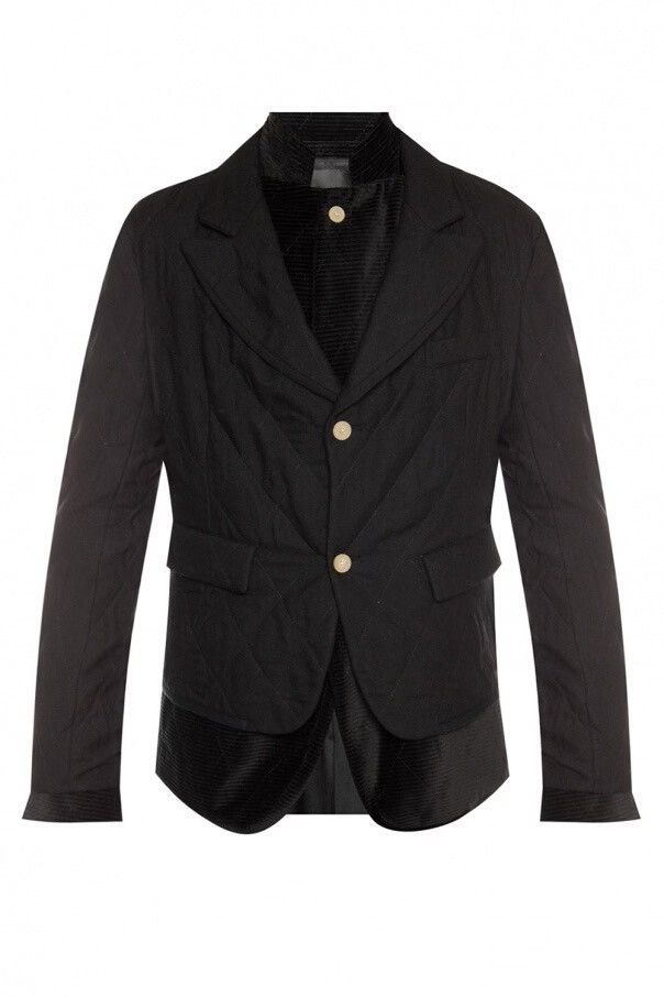 Haider Ackermann black wool blend two-in-one jacket Size US L / EU 52-54 / 3 - 1 Thumbnail
