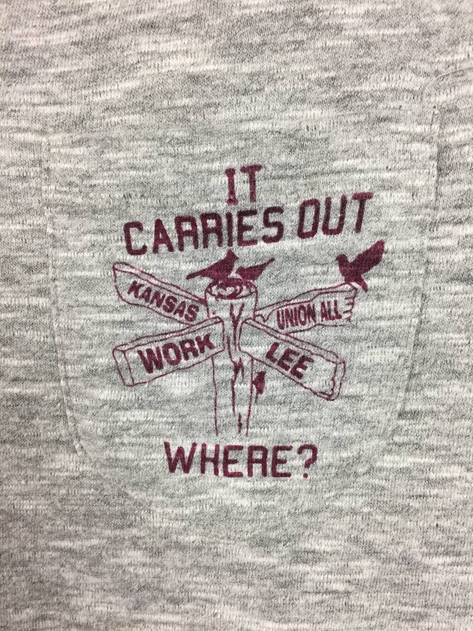 Lee Vtg Lee Union Made Kansas Workwear Graphic Pocket Tee Size US L / EU 52-54 / 3 - 4 Thumbnail