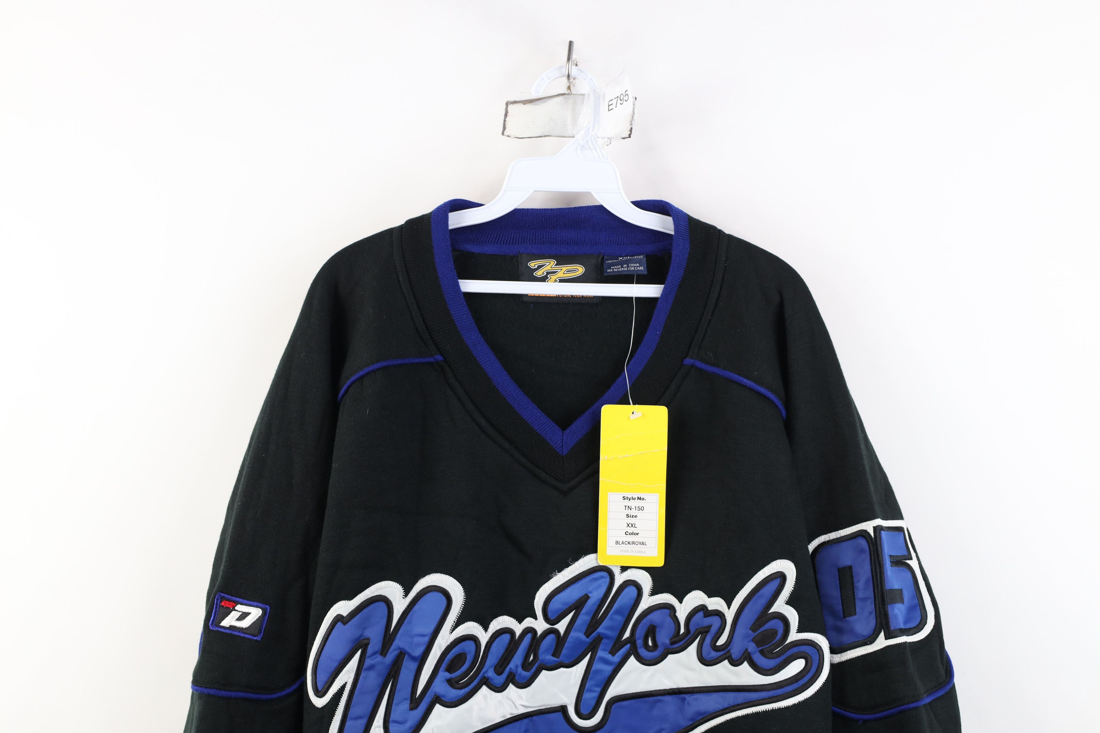 Vintage Deadstock Vintage 90s Y2K Streetwear New York Sweatshirt Size US XXL / EU 58 / 5 - 2 Thumbnail