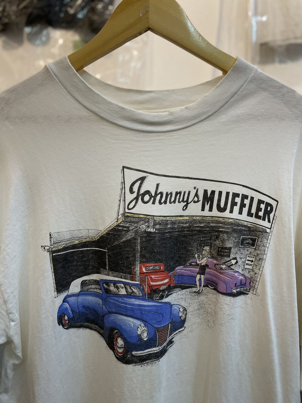 Vintage 1988 johnny's Muffler Size US XL / EU 56 / 4 - 1 Thumbnail
