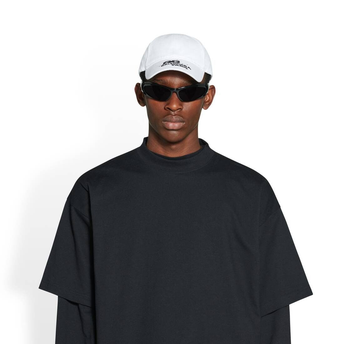 Balenciaga o1w1db10126 Size: L / Hand-Drawn BB Icon Hat / Cap White Size ONE SIZE - 5 Thumbnail