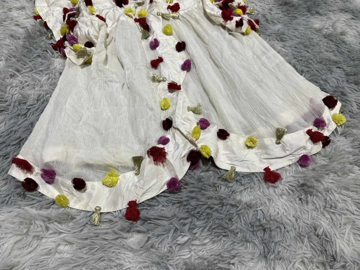 Tsumori Chisato 🔥 Rare Vintage Tsumori Chisato Rainbow Pom Pom Tassel Blouse Size M / US 6-8 / IT 42-44 - 9 Thumbnail