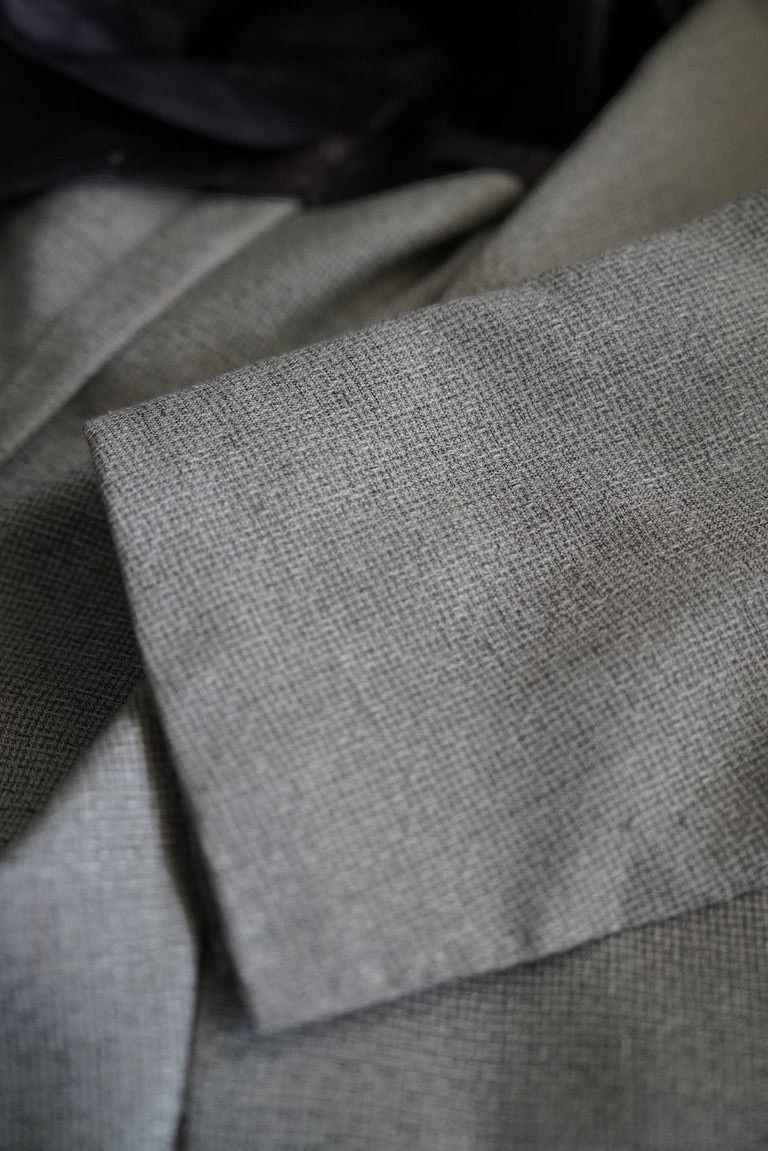 Kiton KITON JACKET BLAZER CASHMERE/SILK GREY SUMMER SHORT JACKET Size 36S - 12 Thumbnail