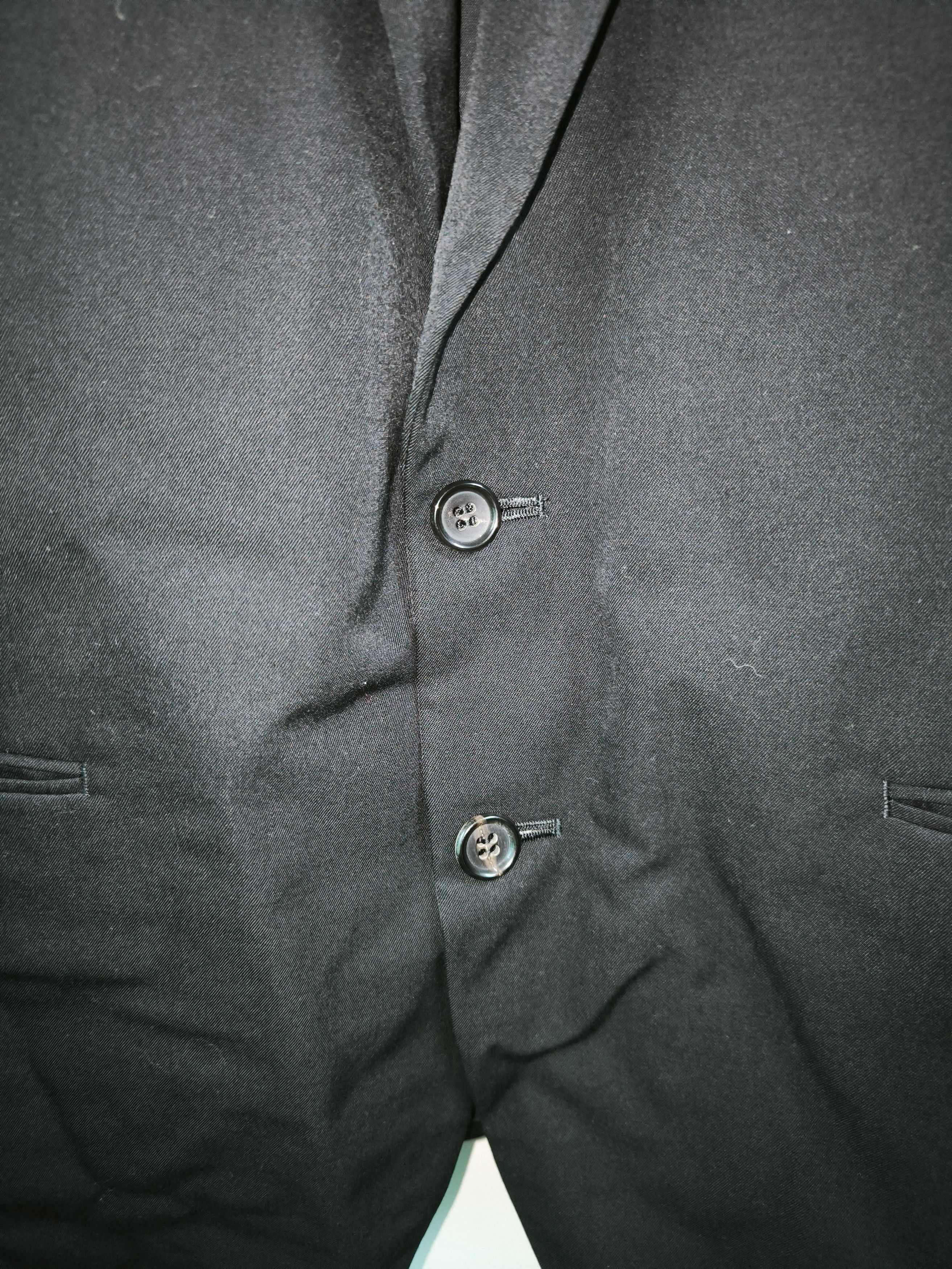 Comme des Garcons Homme Deux AD 1989 Tailor Wool Laine Black Size 40R - 13 Thumbnail