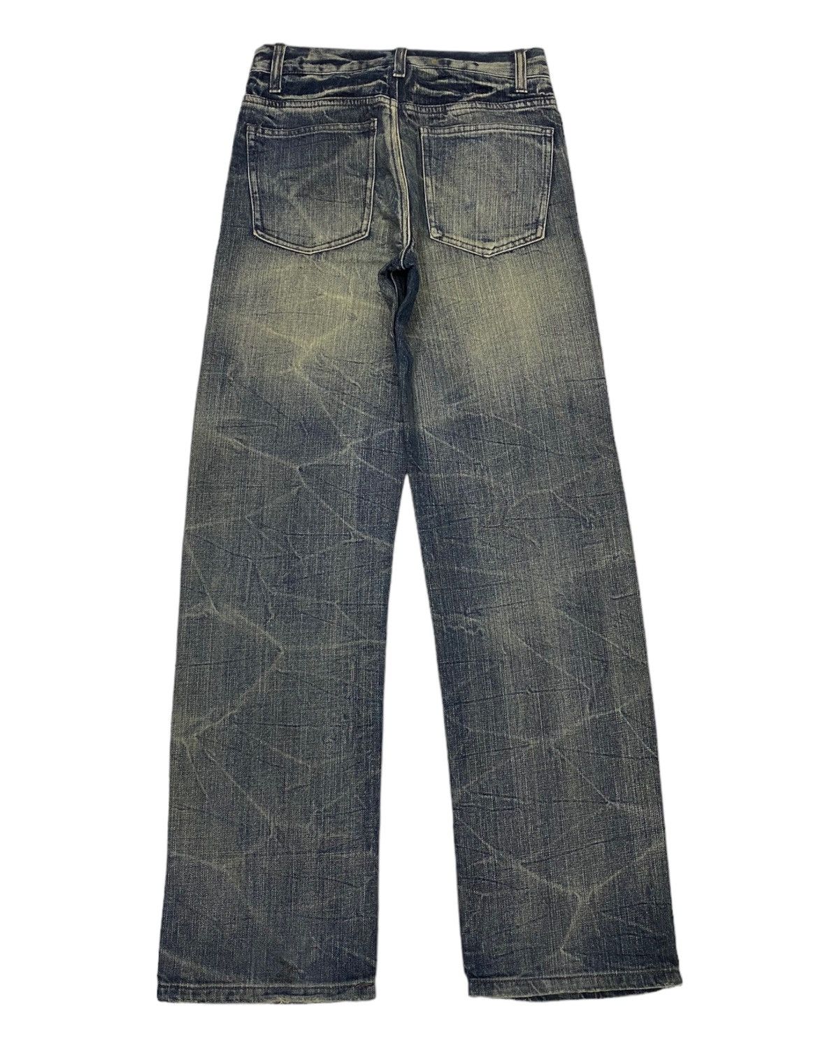 Japanese Brand × Undercover 🔥UNDERCOVER UNIQLO CUSTOM DISTRESSED DENIM JEANS Size US 26 / EU 42 - 3 Thumbnail