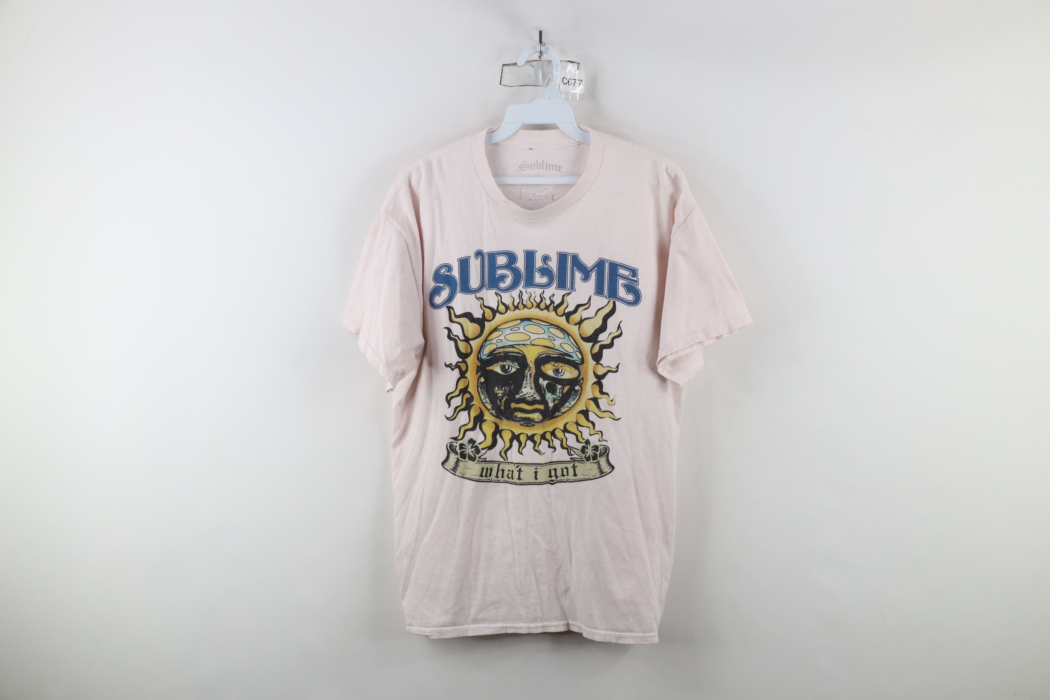 Vintage Retro Y2K Spell Out What I Got Sublime Band T-Shirt Pink Size US L / EU 52-54 / 3 - 1 Thumbnail