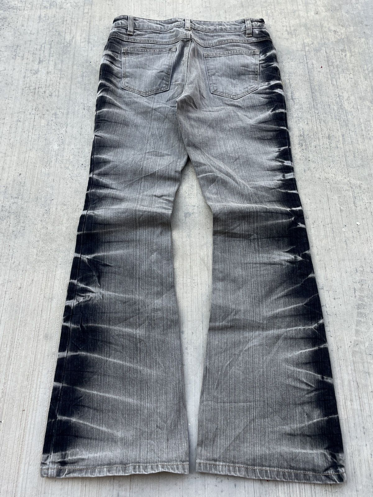 Japanese Brand 💥RARE💥2000s JAPANESE BRAND DAILY TOPIC FRACTION FLARE JEANS Size US 29 - 1 Thumbnail
